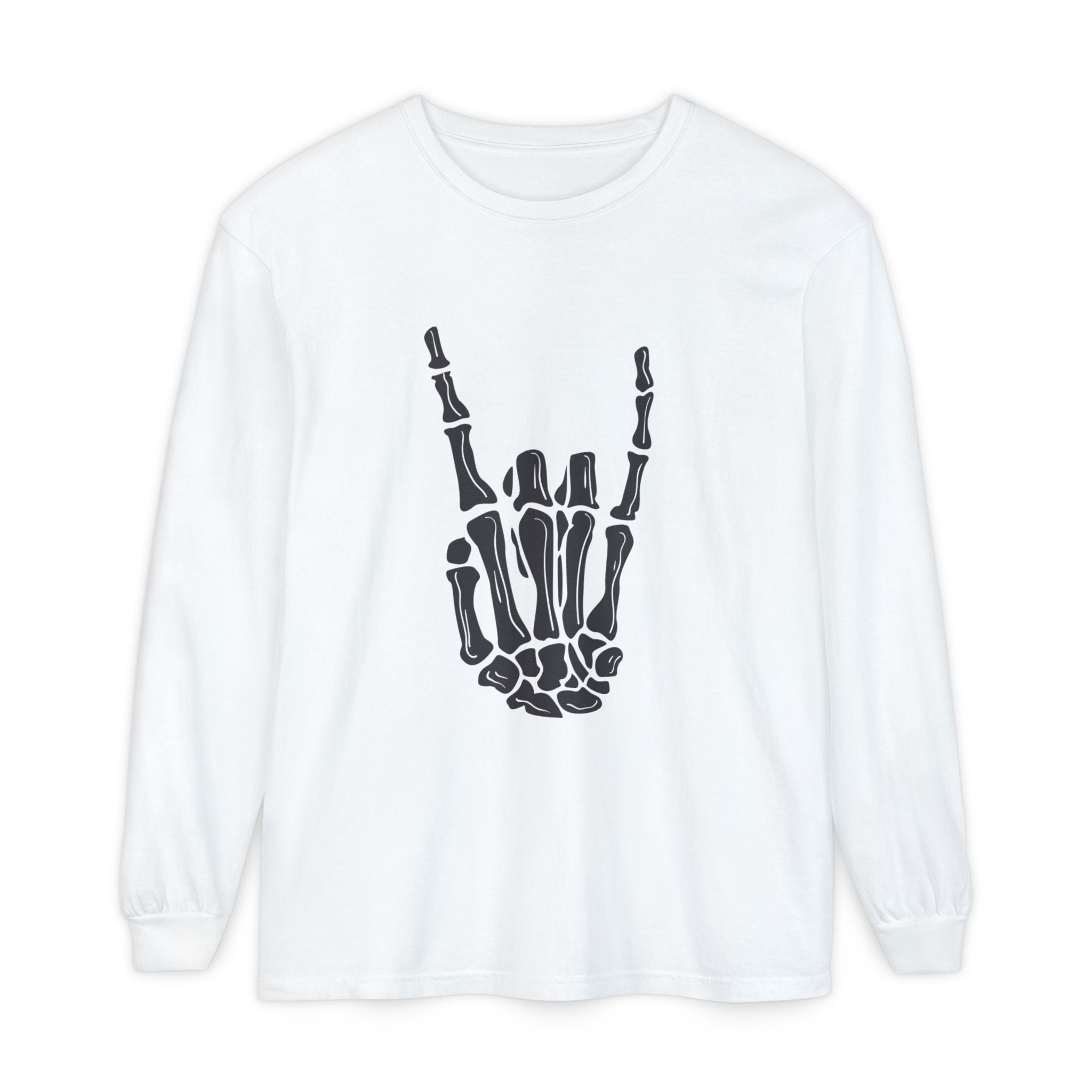 Rock On Unisex Garment-dyed Long Sleeve T-Shirt