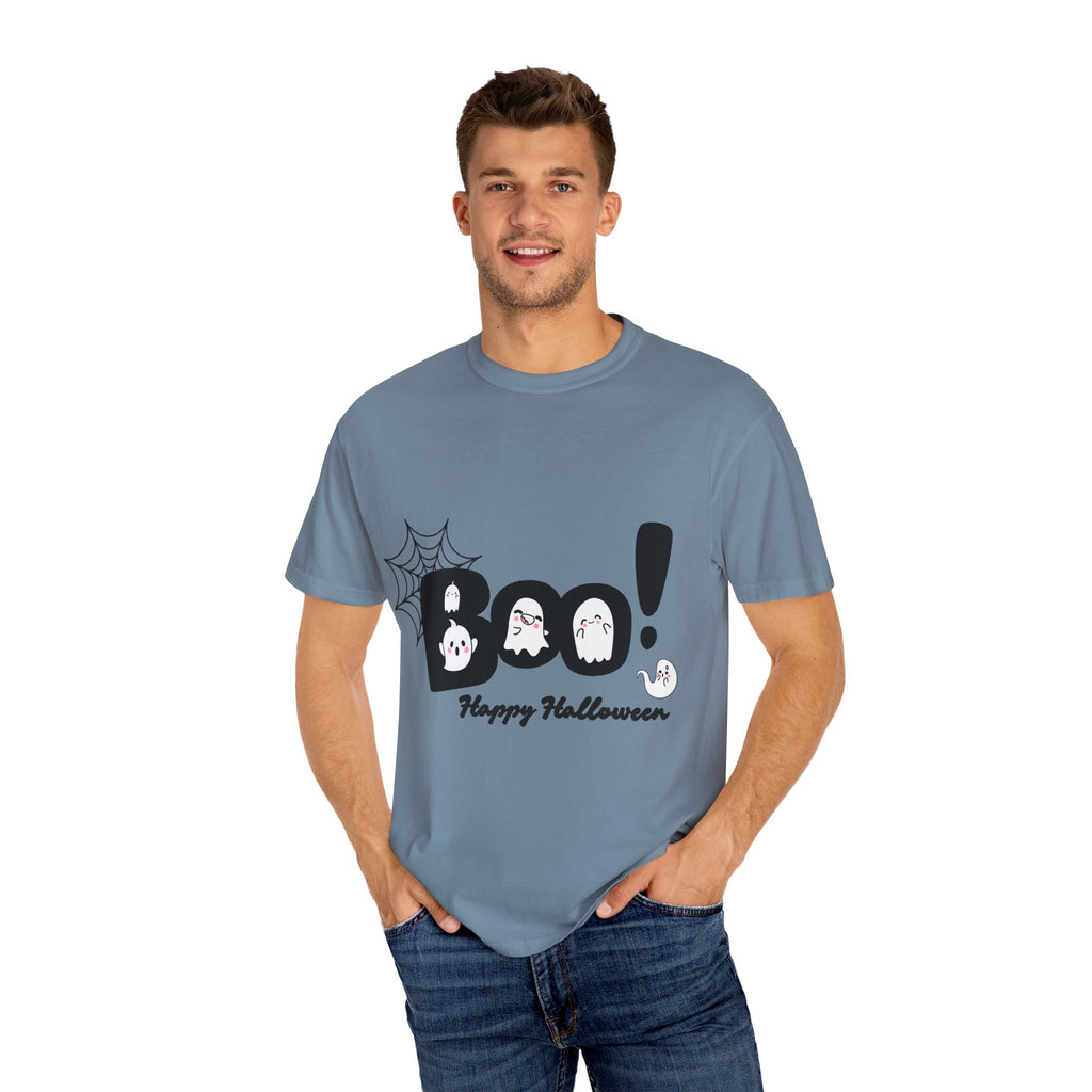 Halloween Boo T-Shirt, Spooky Fun Tee for Halloween, Unisex Ghost Shirt, Boo! Halloween Gift, Fall Celebration Apparel