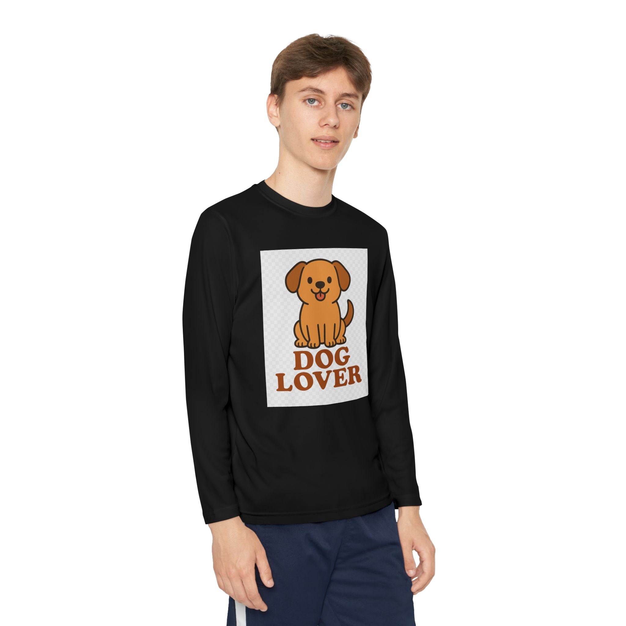 Dog Lover Youth Long Sleeve Competitor Tee