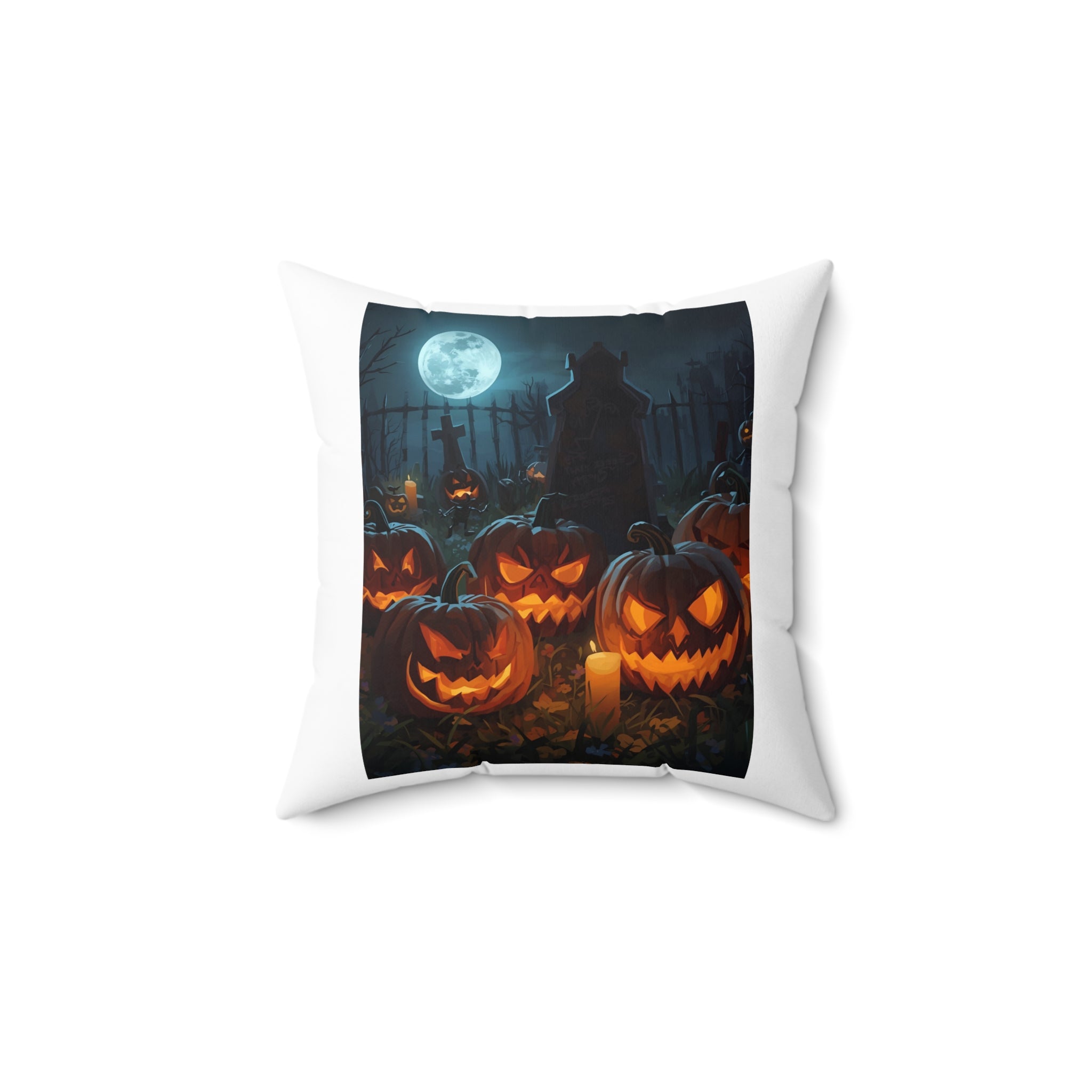 Halloween Pumpkin Decor Pillow, Spooky Cushion for Fall, Autumn Home Accent, Halloween Party Decor, Trick or Treat