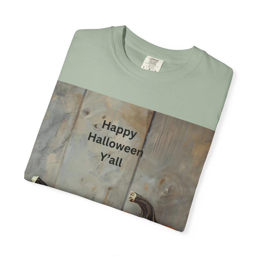 Happy Halloween Y'all T-Shirt | Cozy Fall Tee, Pumpkin Shirt, Unisex Halloween Apparel, October Gift, Casual Wear