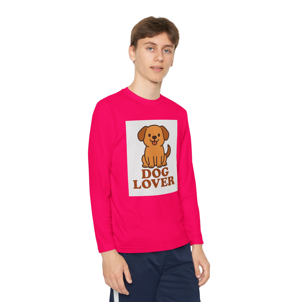 Dog Lover Youth Long Sleeve Competitor Tee