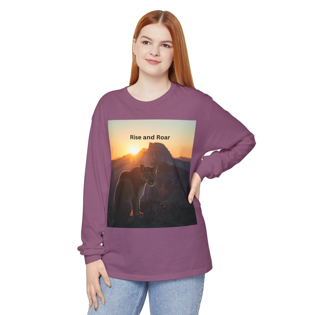 Rise And Roar Unisex Garment-dyed Long Sleeve T-Shirt