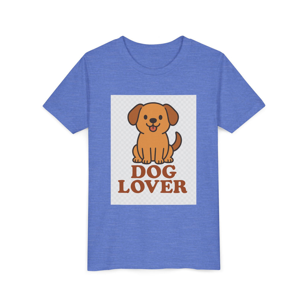 Cute Dog Lover Youth T-Shirt, Pet Lover Gift, Animal Tee, Kids Dog Shirt, Birthday Present for Kids, Fun Youth Apparel