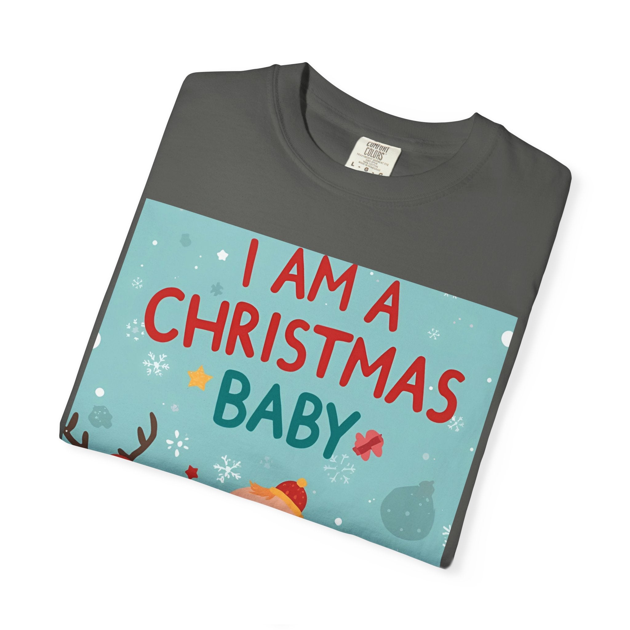 Christmas Baby T-shirt, Cute Christmas Shirt, Holiday Gift, Family Matching Tee, Unisex Kids Christmas Apparel, Baby's First Christmas