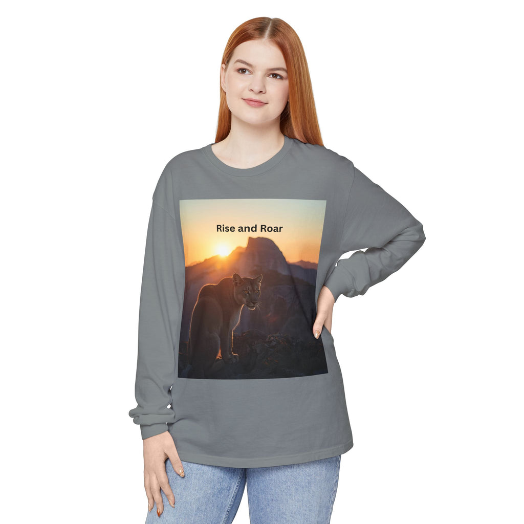 Rise And Roar Unisex Garment-dyed Long Sleeve T-Shirt
