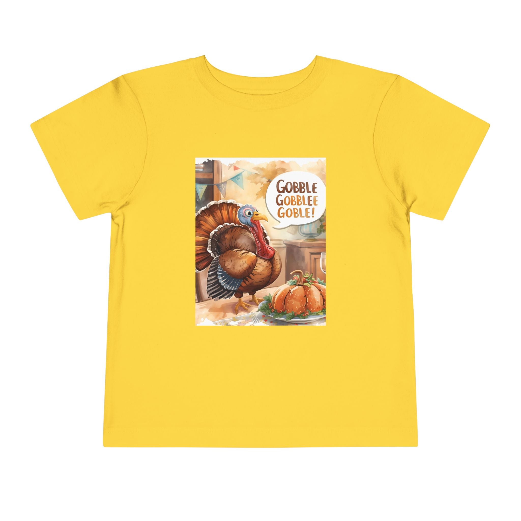 Thanksgiving Turkey Toddler Short Sleeve Tee