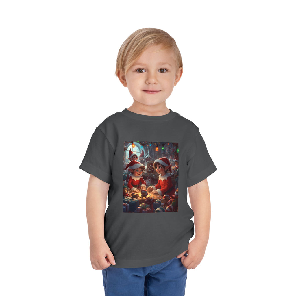 Christmas Toddler Tee, Cute Holiday Shirt, Elf Design, Kids Christmas Outfit, Fun Xmas Gift, Toddler Apparel