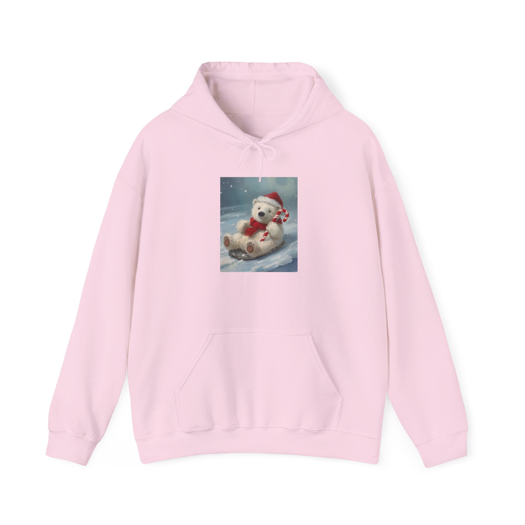 Cozy Holiday Bear Hoodie, Cute Winter Sweatshirt, Christmas Gift, Unisex Sweater, Warm Apparel for Winter Fun