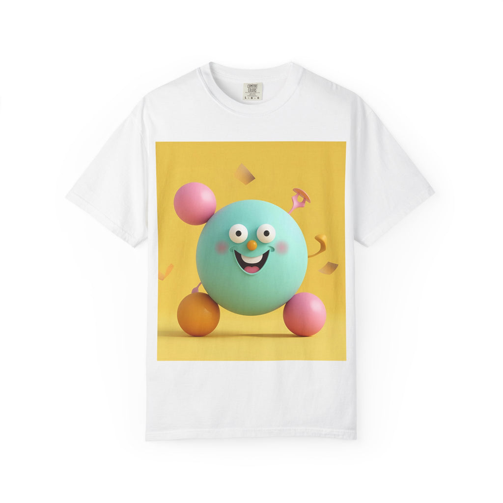 Playful Colorful Cartoon T-Shirt, Fun Graphic Tee, Summer Casual Wear, Gift for Kids and Adults, Birthday Party Outfit, Unique Design