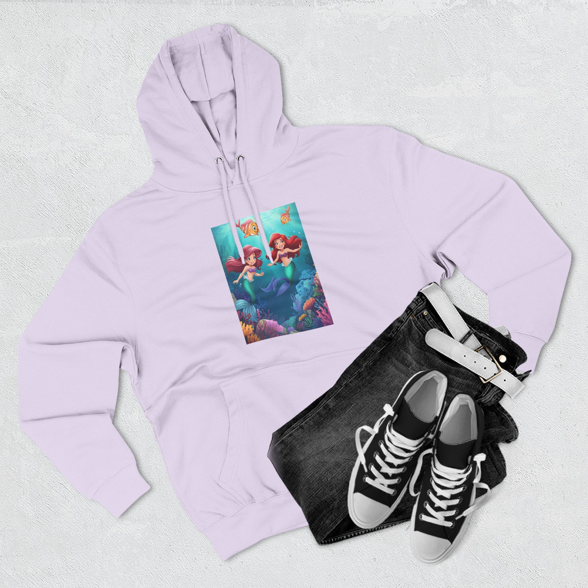 Mermaid Three-Panel Fleece Hoodie
