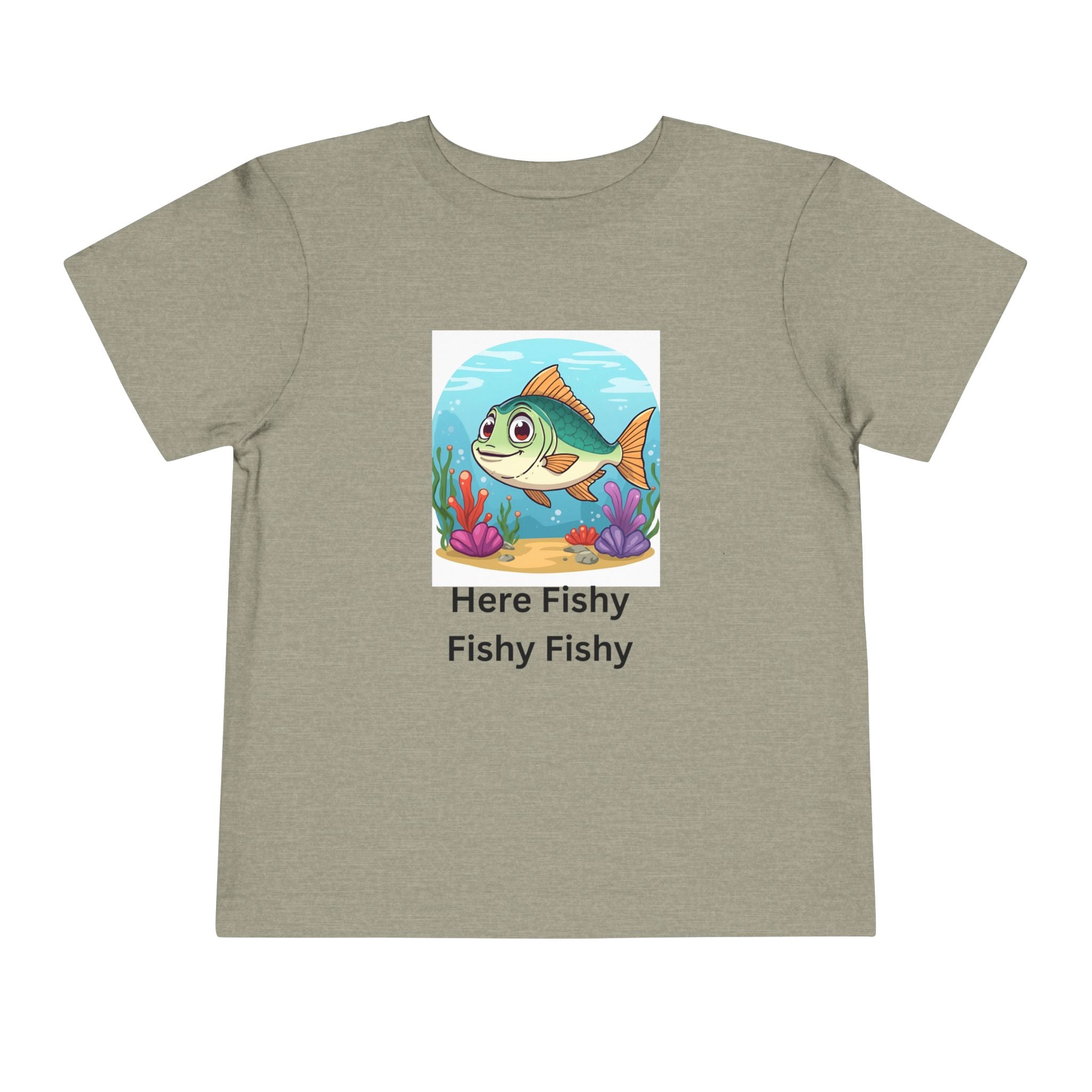 Here Fishy Fishy Fishy Toddler Short Sleeve Tee