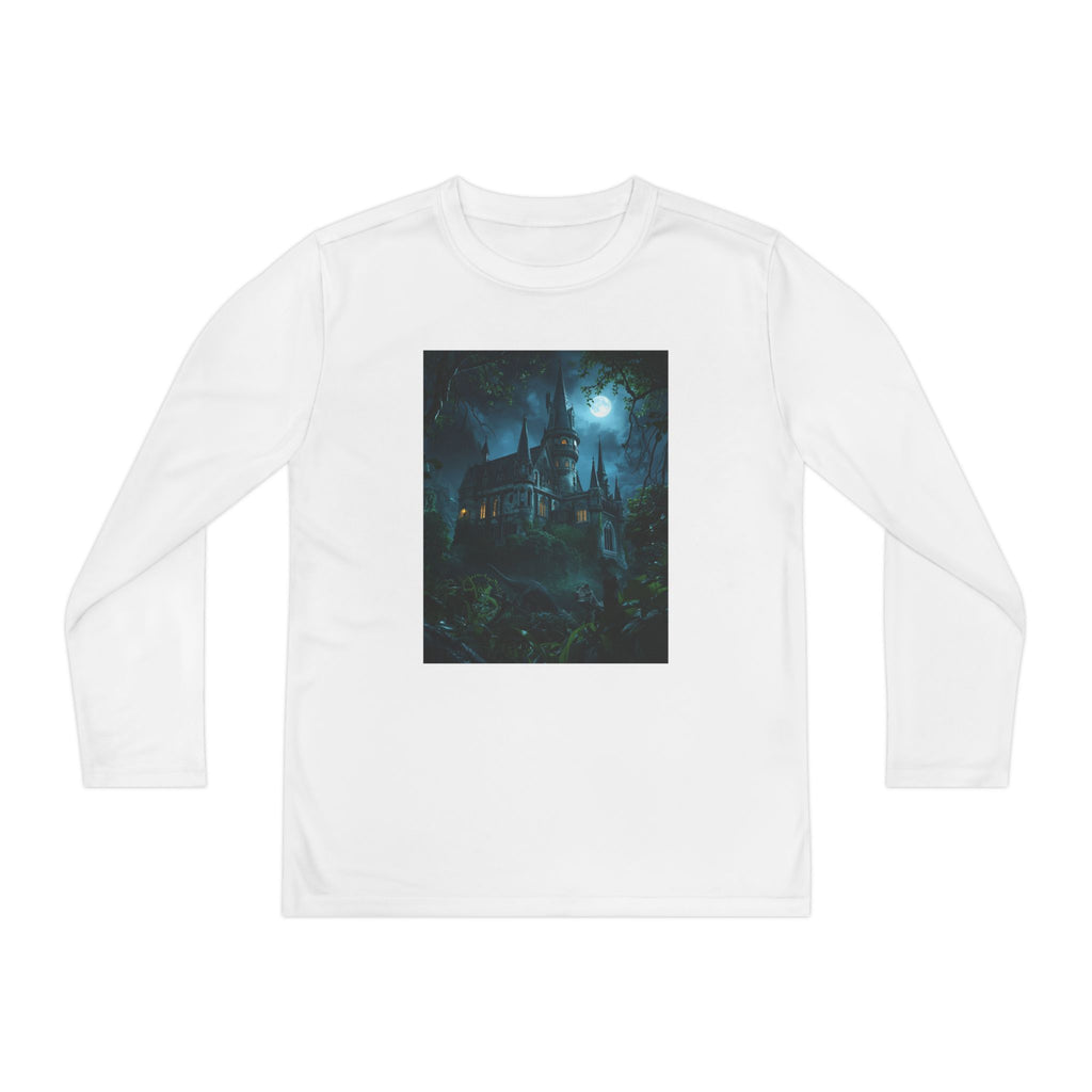 Mystical Night Scene Youth Long Sleeve Competitor Tee