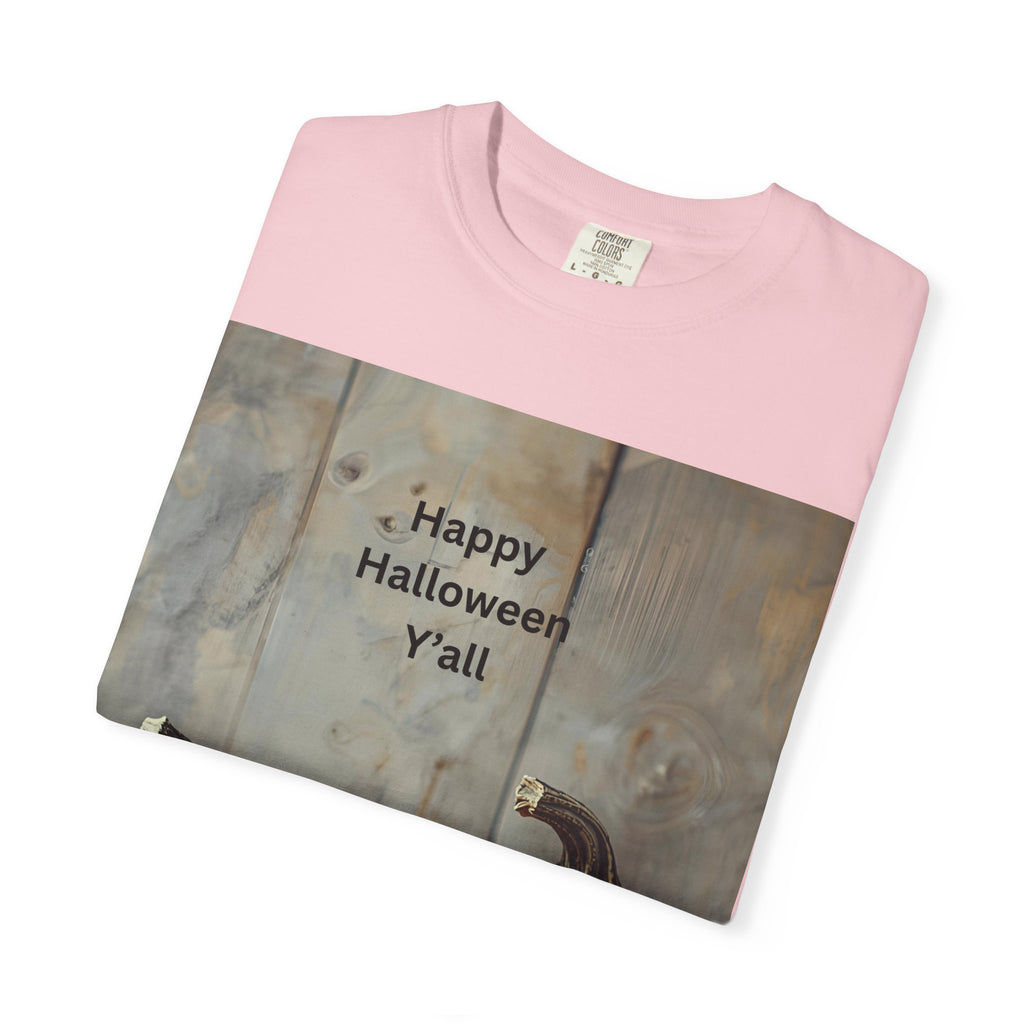Happy Halloween Unisex T-Shirt, Spooky Fall Tee, Pumpkin Graphic Shirt, Halloween Costume Top, Fall Celebration Wear
