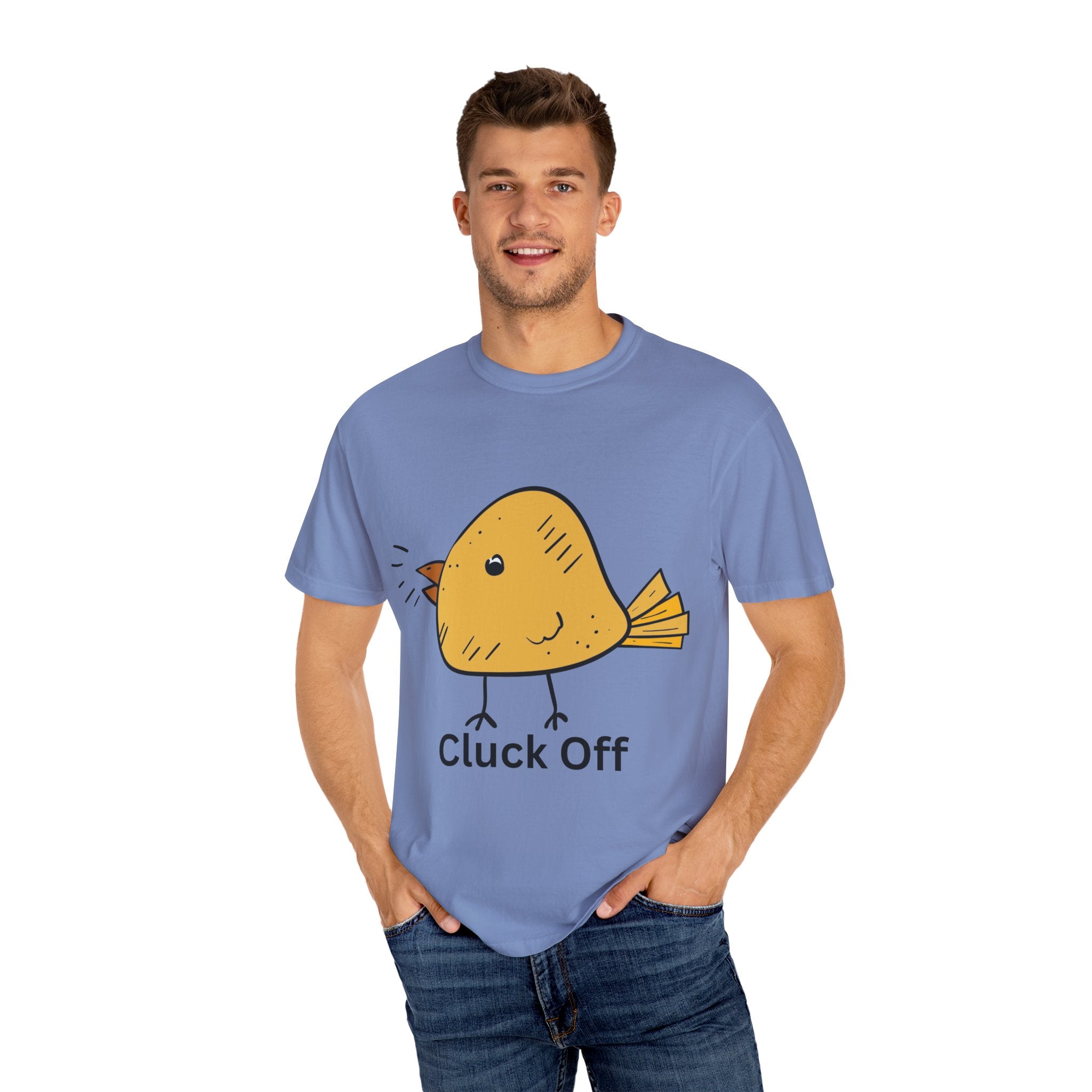 Cluck Off Funny Bird Graphic Tee, Unisex T-Shirt, Gift for Bird Lovers, Casual Wear, Quirky Humor Shirt, Unique Gift Idea