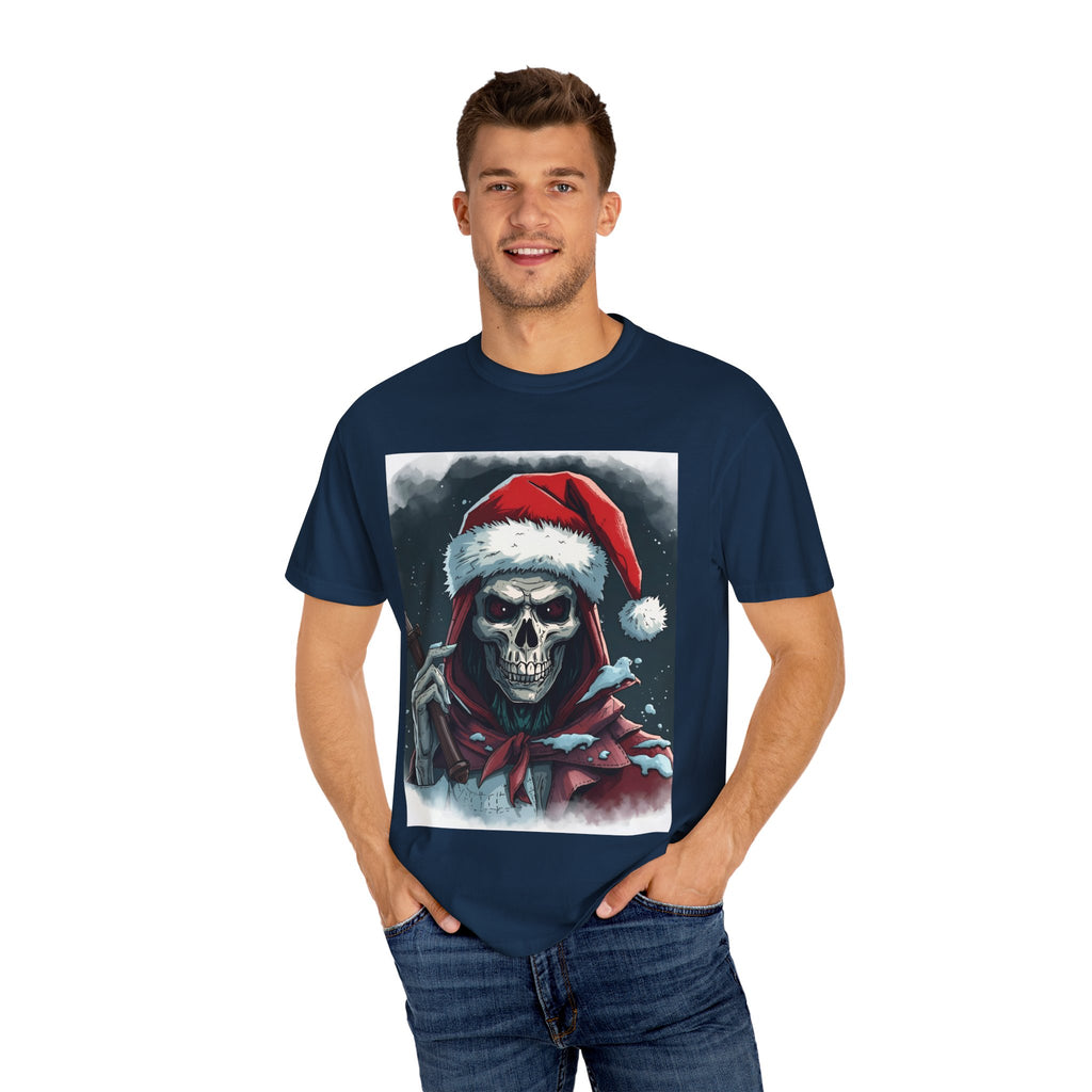 Christmas Skeleton T-Shirt, Unisex Holiday Tee, Funny Graphic Shirt, Unique Gift, Halloween & Christmas Apparel