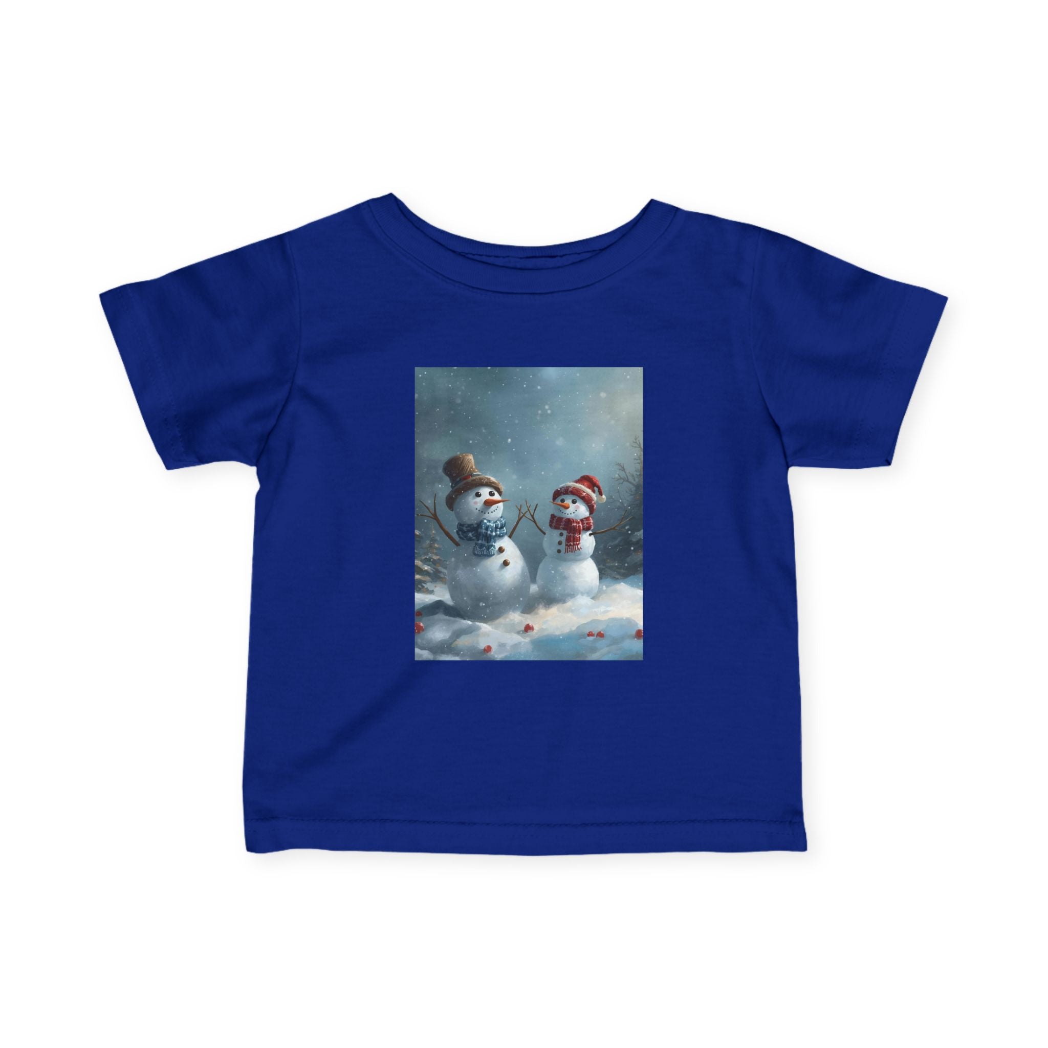 Christmas Snowman Winter Wonderland Infant Tee, Snowman Baby Shirt, Cute Kids Winter Clothes, Holiday Toddler Outfit, Cozy Preschool Apparel