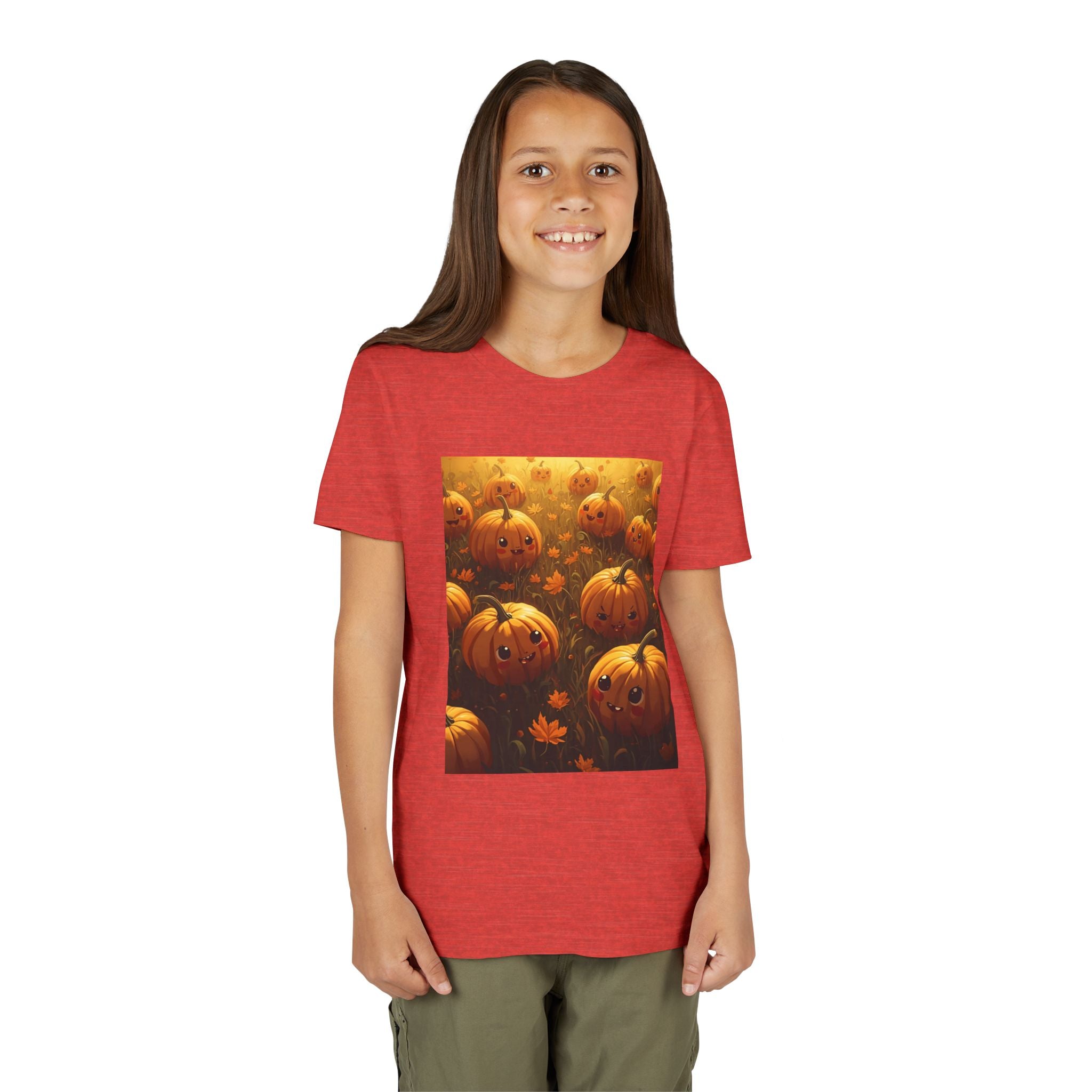 Pumpkin Halloween Youth Tee, Fall Shirt, Halloween Gift, Kids Halloween Apparel, Harvest Celebration T-shirt