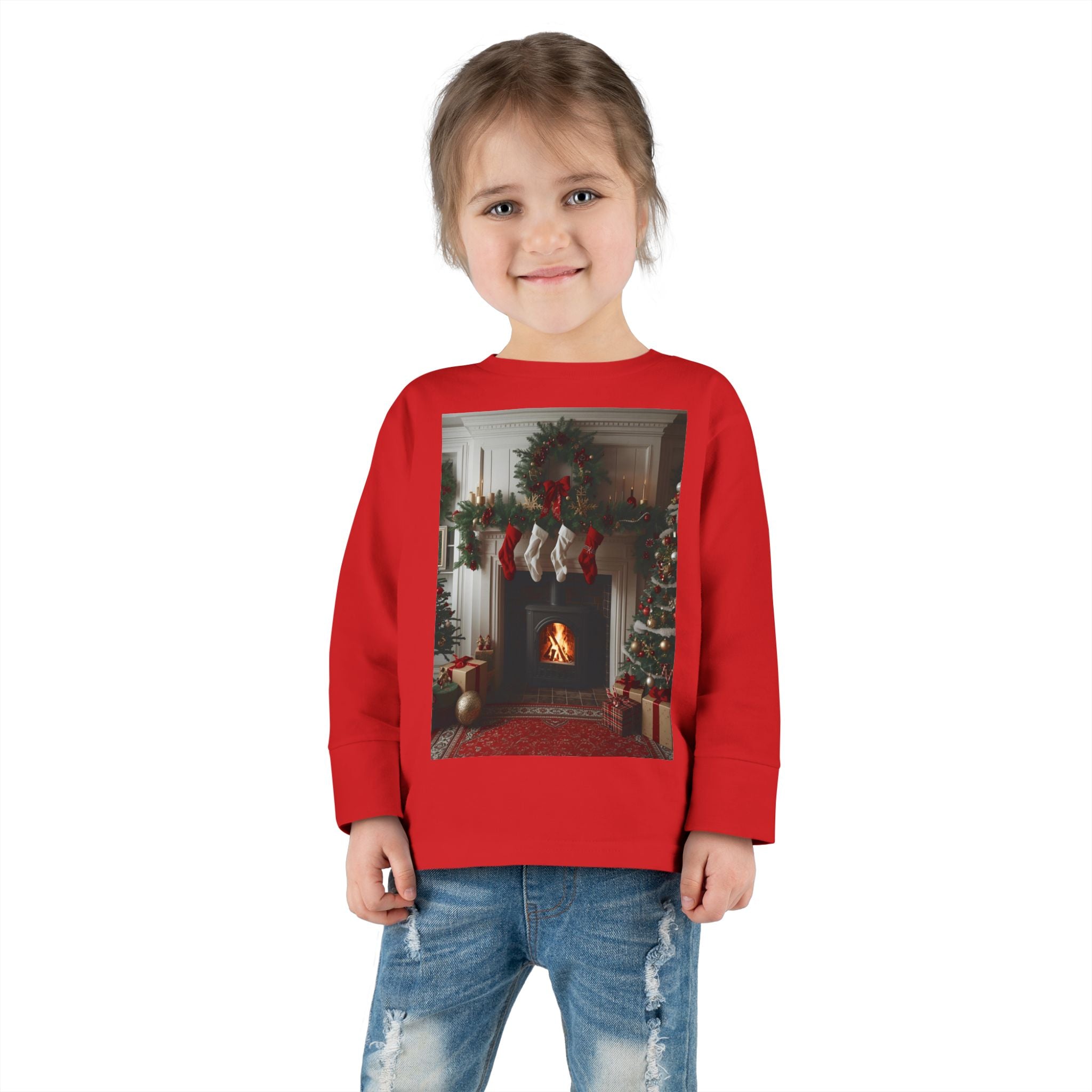 Cozy Christmas Toddler Long Sleeve Tee