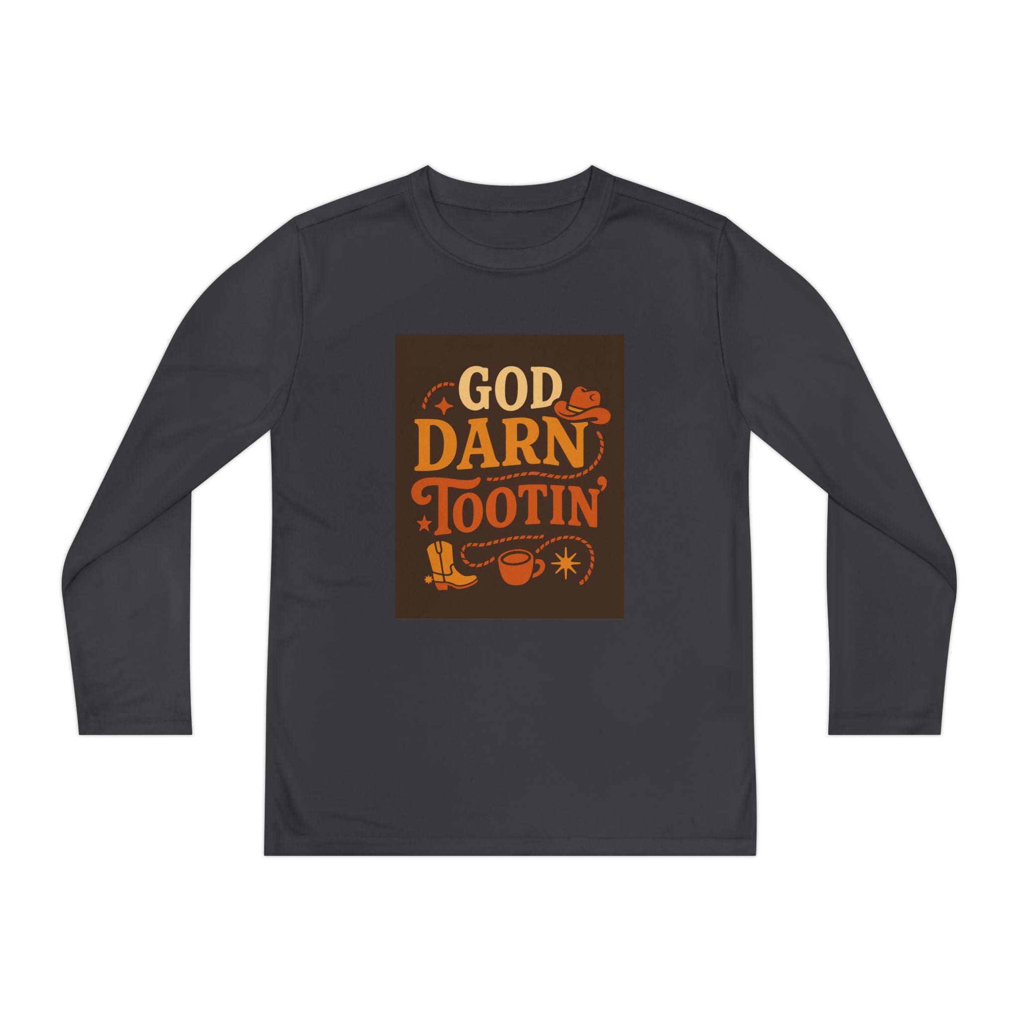 God Darn Tootin Youth Long Sleeve Competitor Tee