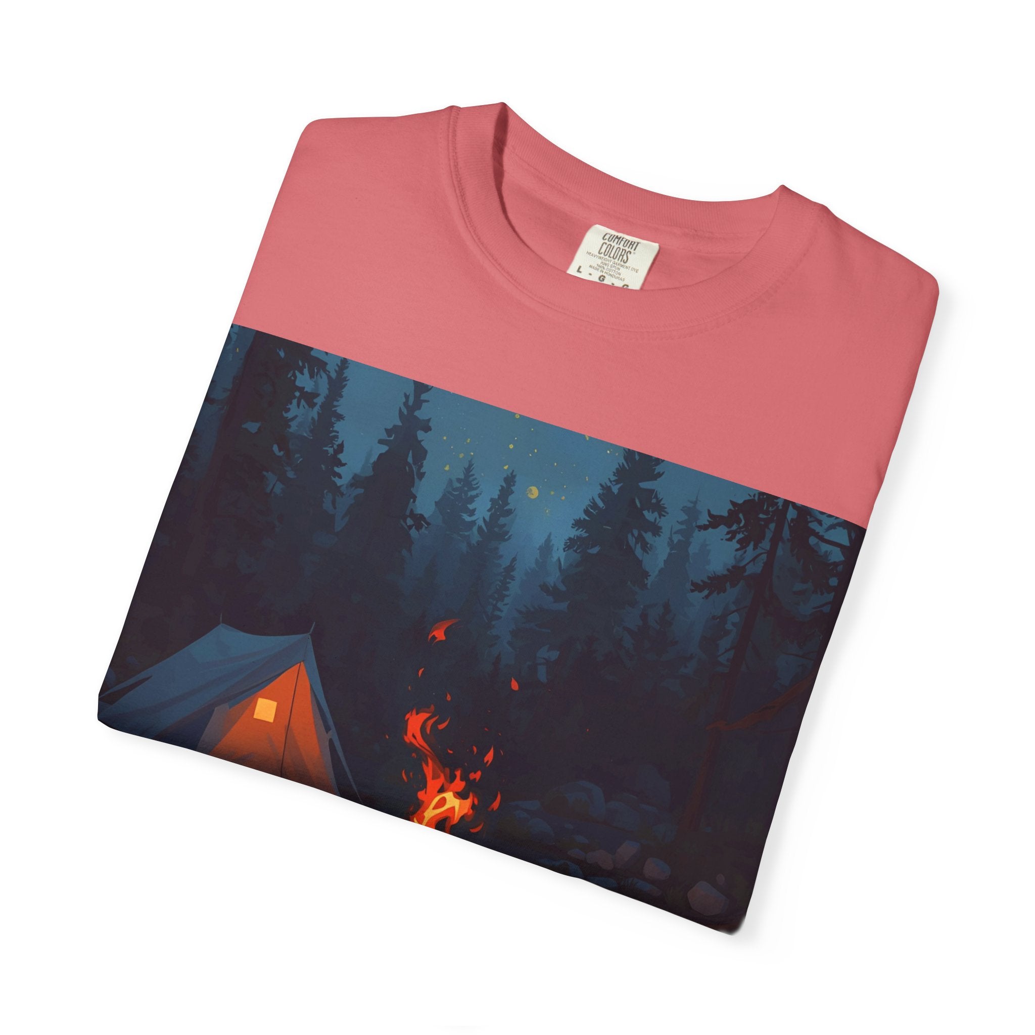 Campfire Adventure T-Shirt - Unisex Outdoors Shirt, Camping Apparel, Nature Lover Gift, Travel Tee, Boho Style Wear