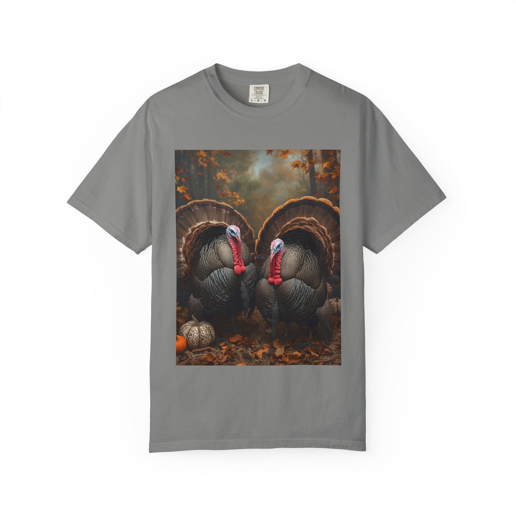 Thanksgiving Turkey Graphic Tee, Unisex Gift for Fall, Harvest Party Shirt, Cute Casual Outfit, Family Gathering Apparel