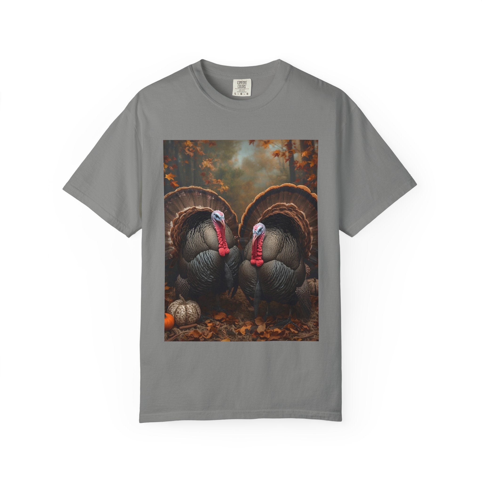 Thanksgiving Turkey Graphic Tee, Unisex Gift for Fall, Harvest Party Shirt, Cute Casual Outfit, Family Gathering Apparel