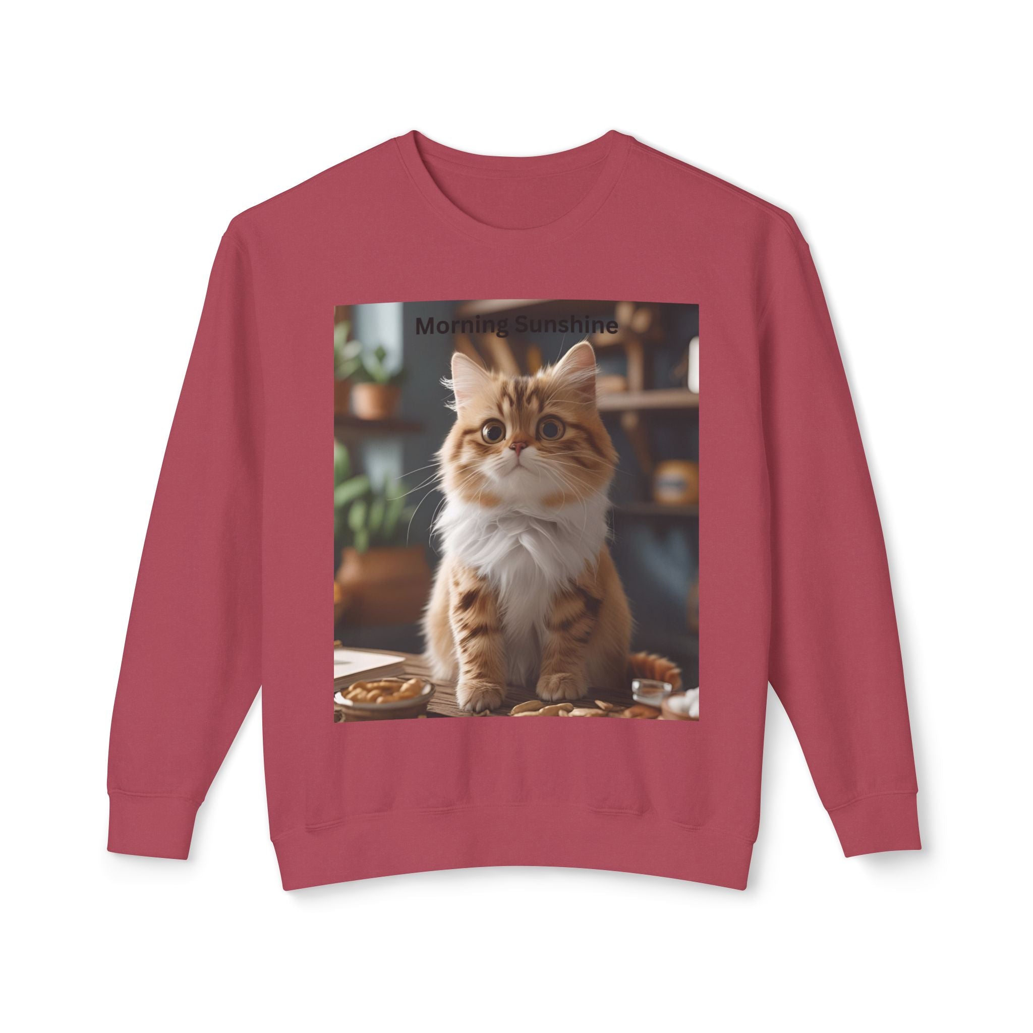 Cute Cat Crewneck Sweatshirt, Cozy Sweatshirt, Gift for Cat Lovers, Funny Cat Apparel, Casual Outfit, Pet Lover Gift