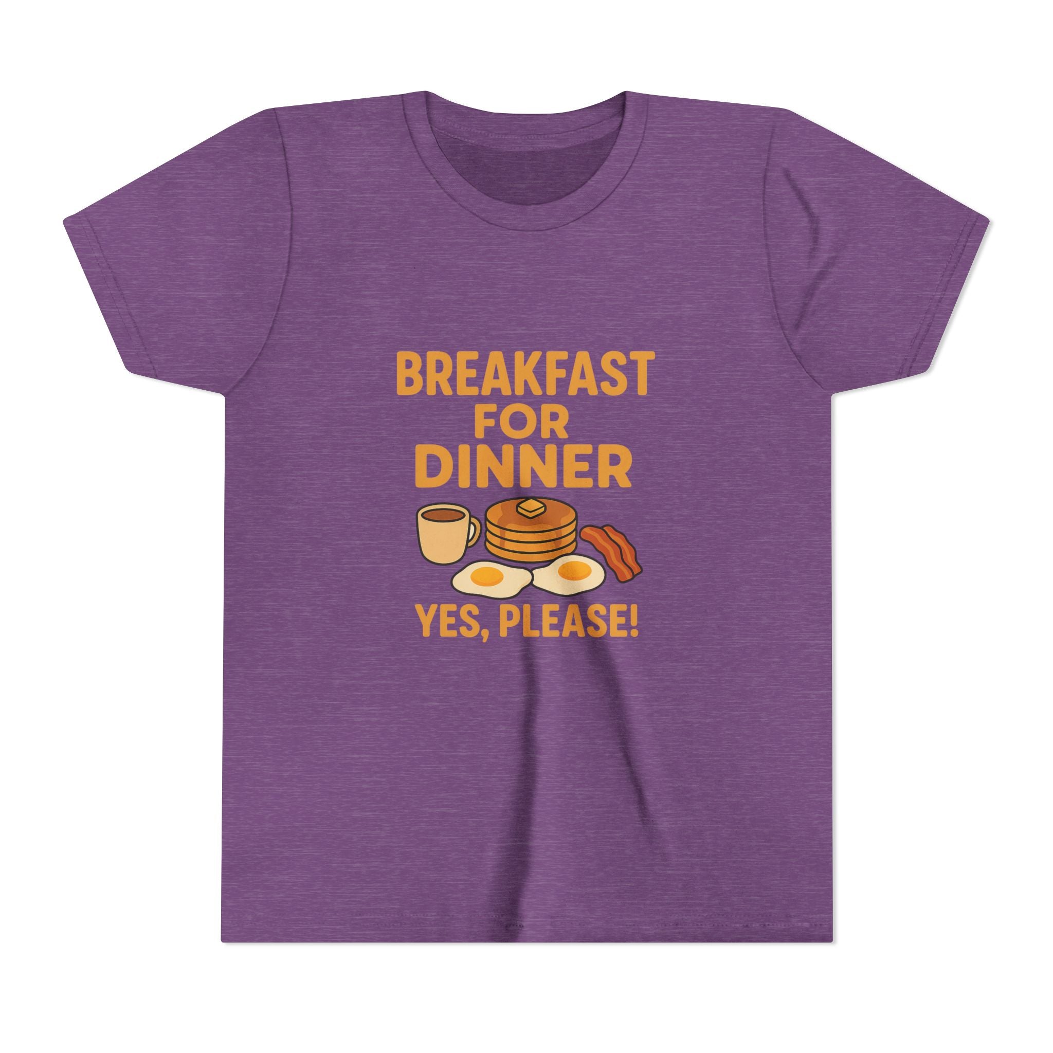 Breakfast For Dinner Youth Short Sleeve Tee