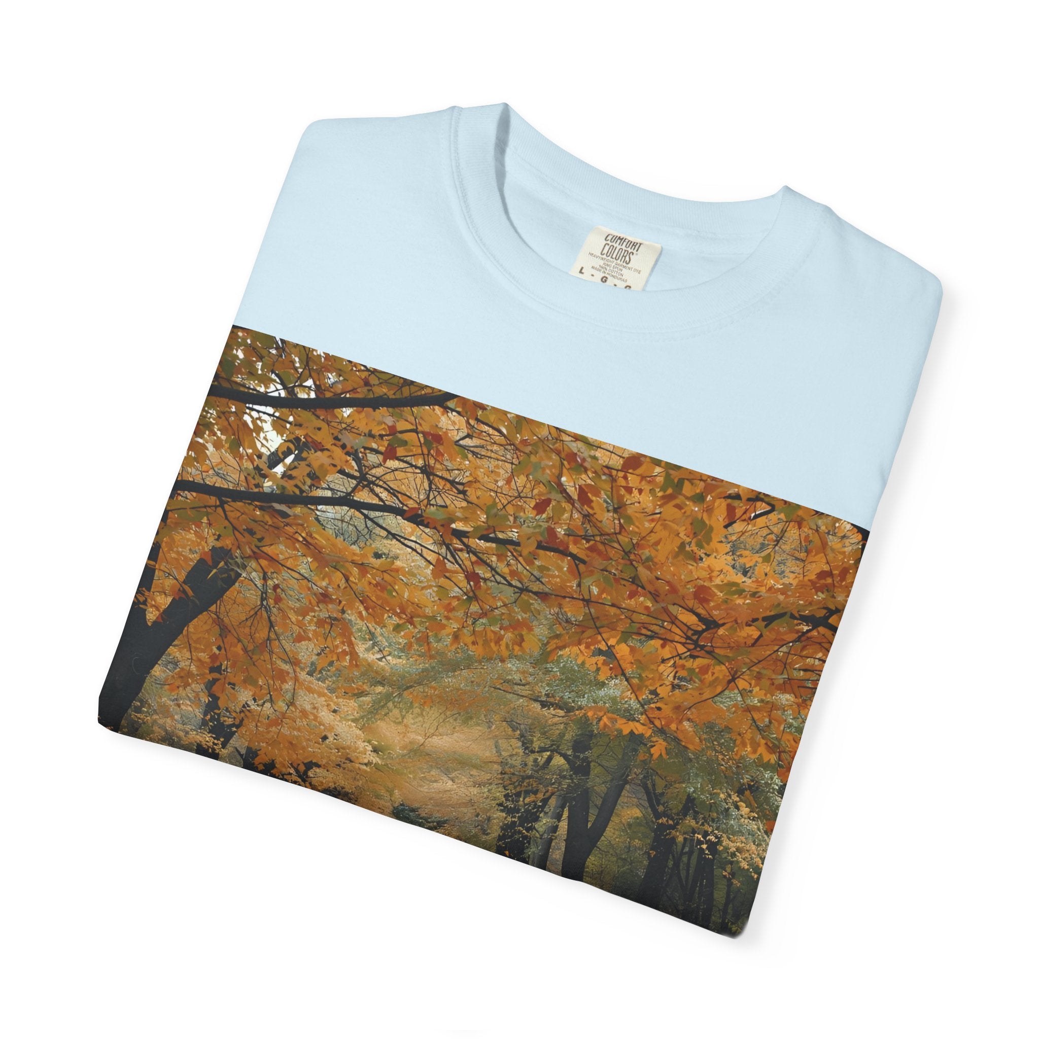 Autumn Pathways Unisex T-Shirt - Cozy Fall Vibes, Nature Lover's Tee, Seasonal Style, Perfect for Thanksgiving, Outdoors Events