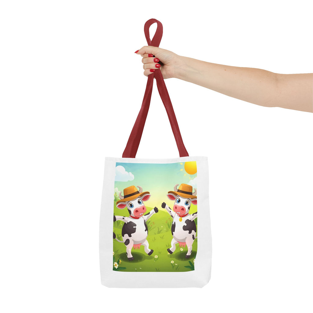 Cute Cow Tote Bag, Farm Animal Lover Gift, Eco-Friendly Shopping Bag, Fun Grocery Tote, Kids' Cartoon Bag