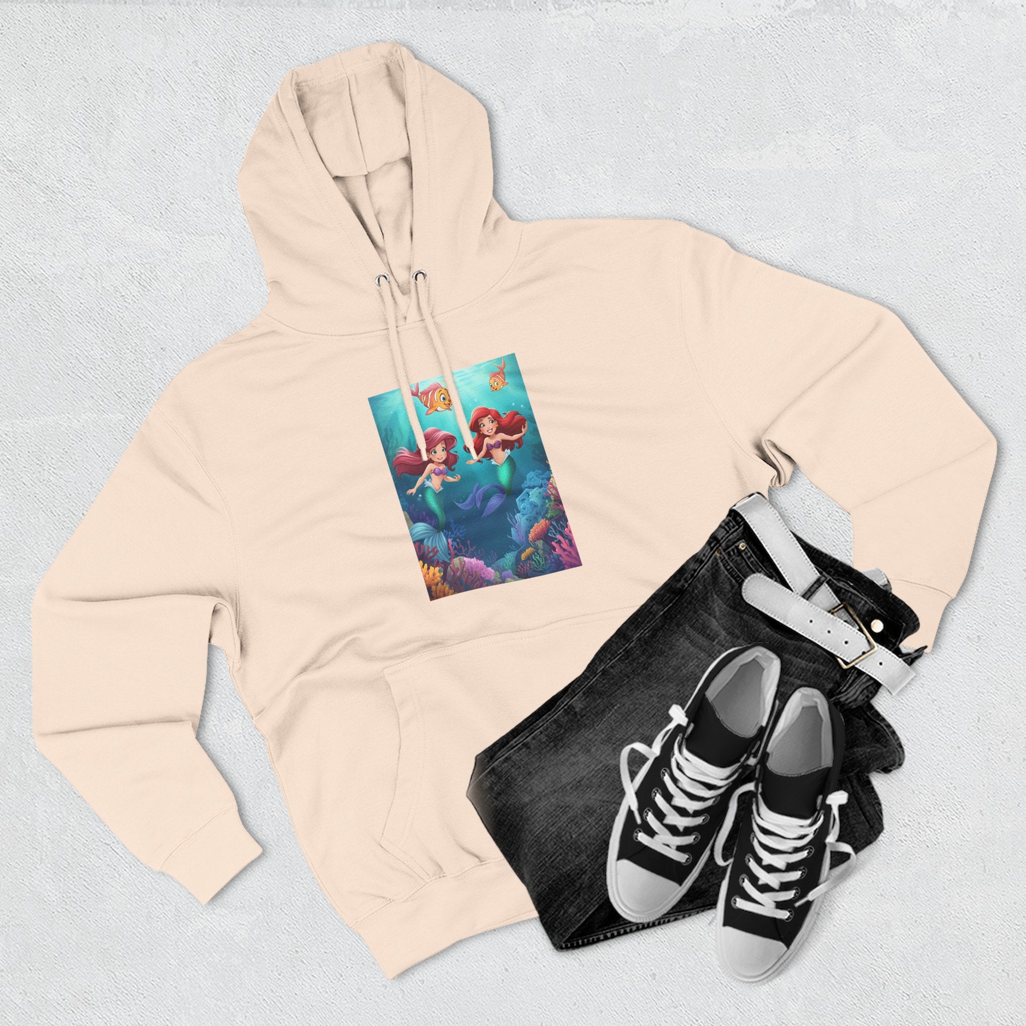 Mermaid Three-Panel Fleece Hoodie