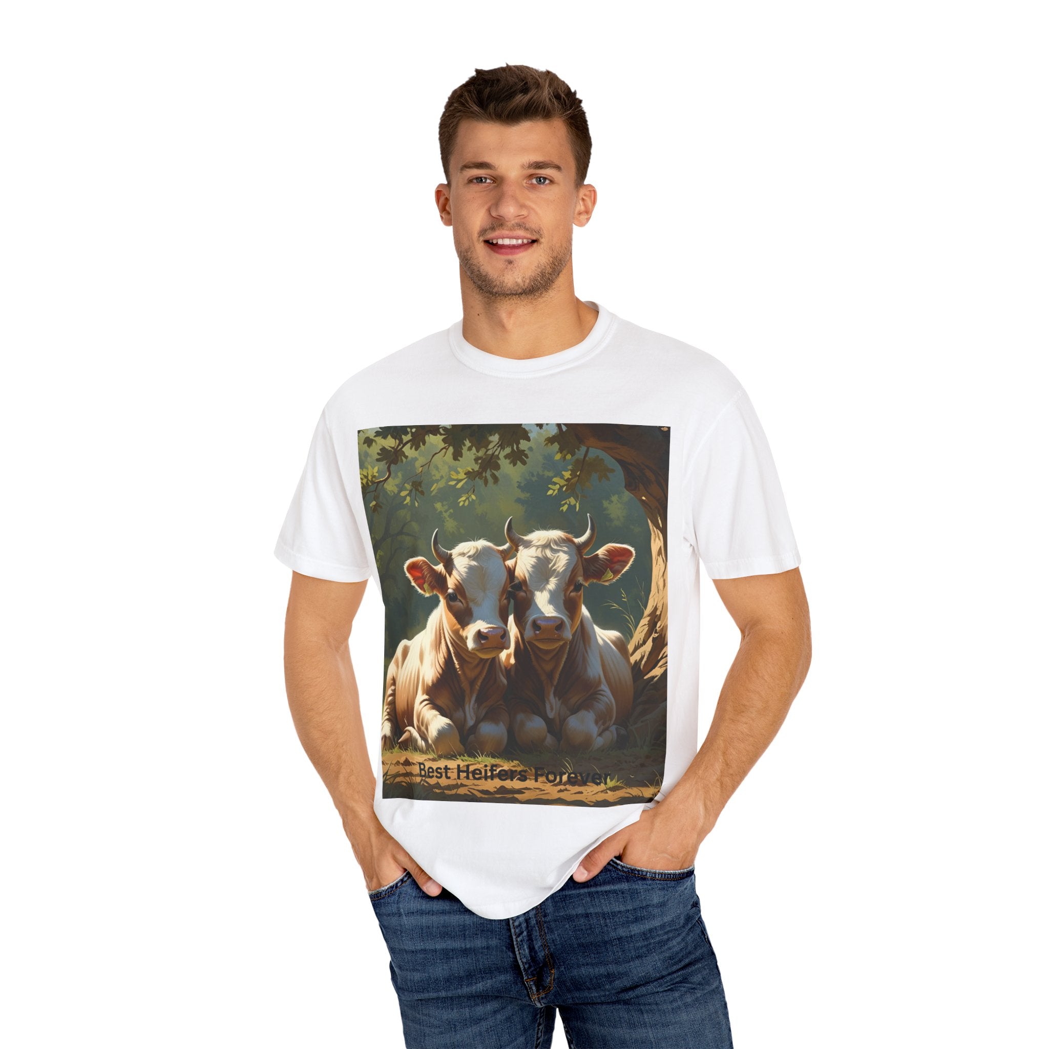 Best Heifers Forever T-shirt, Cute Cow Shirt, Animal Lover Gift, Farm T-shirt, Gift for Her, Unisex Casual Wear