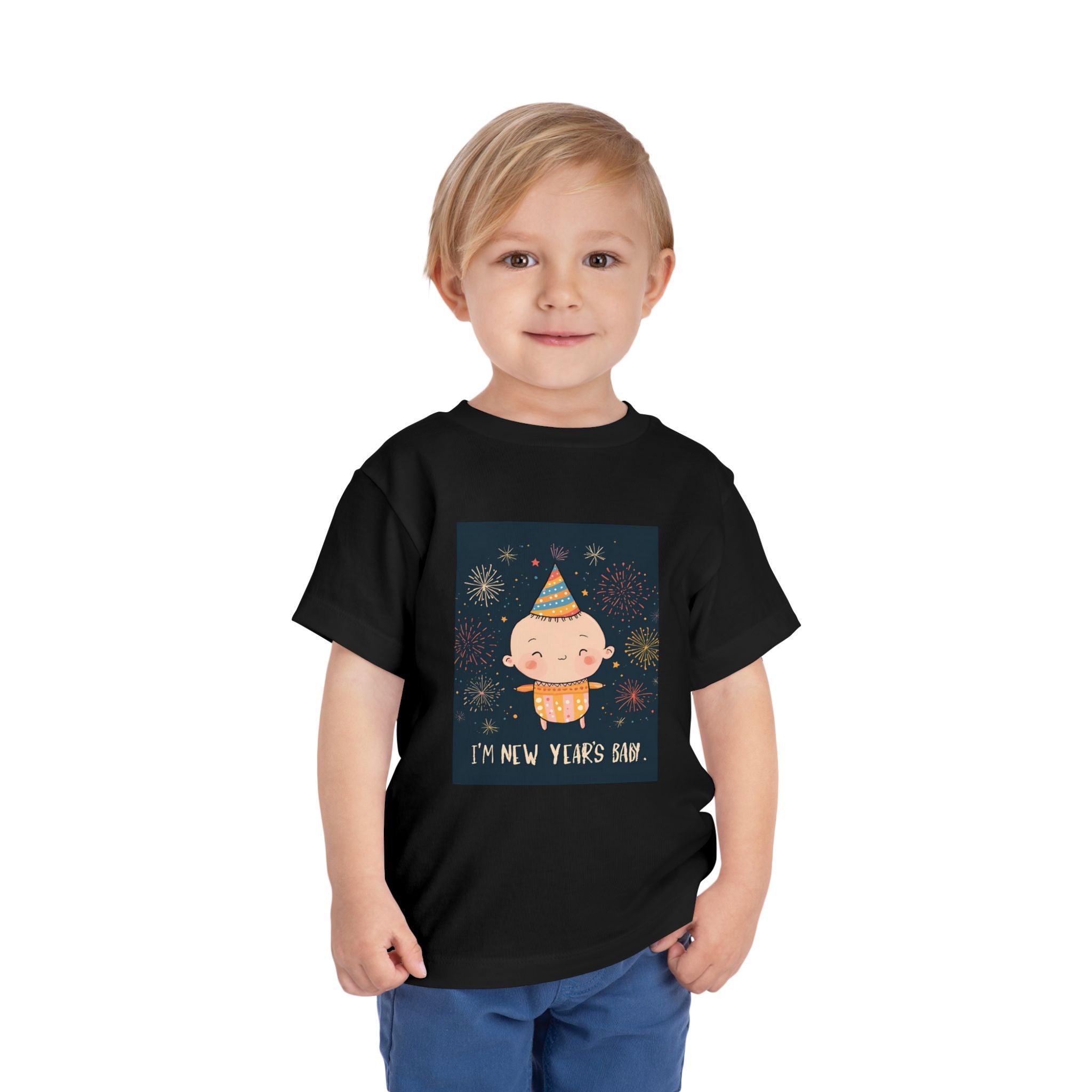 I Am A New Years Baby Toddler Short Sleeve Tee