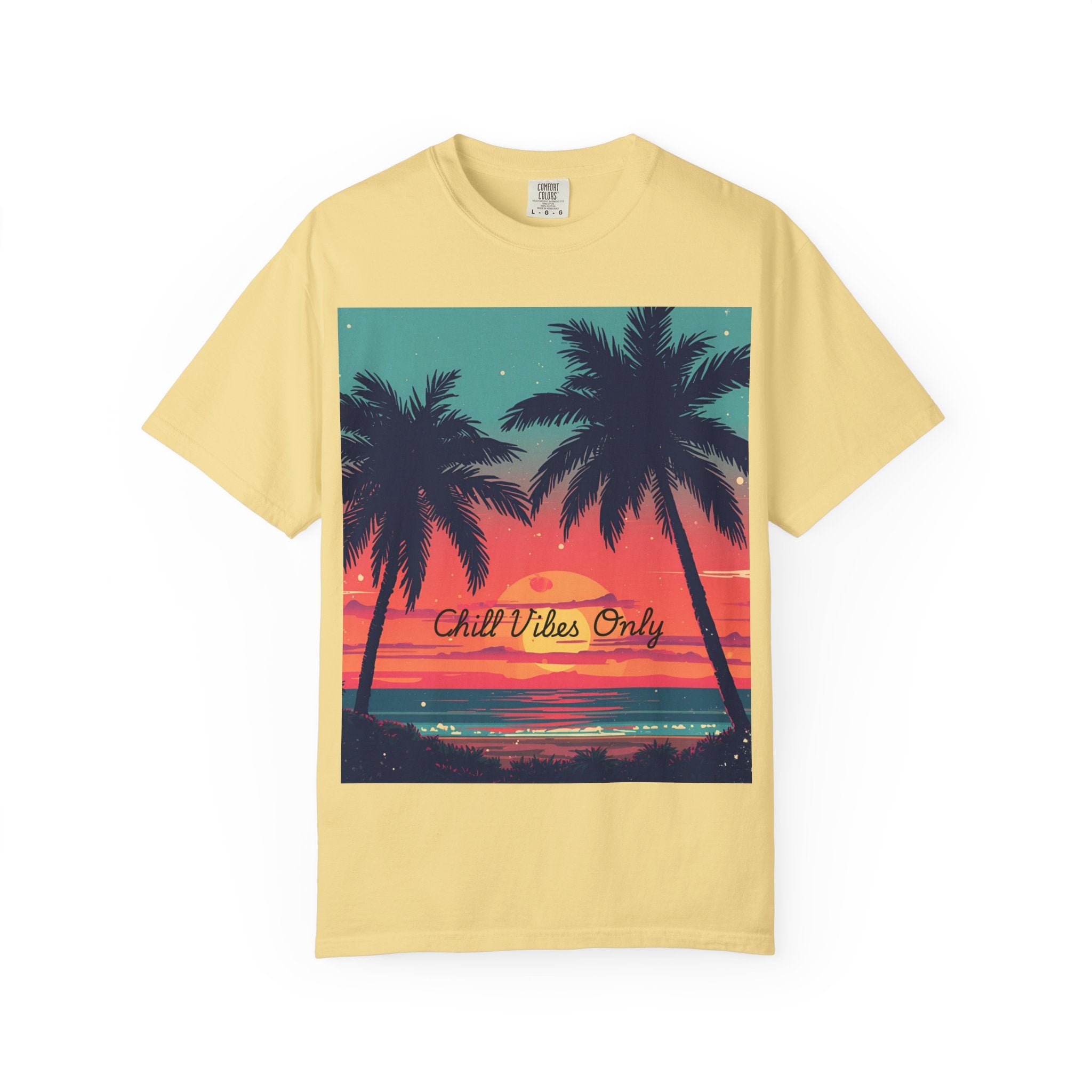 Tropical Sunset Unisex Garment-Dyed T-shirt