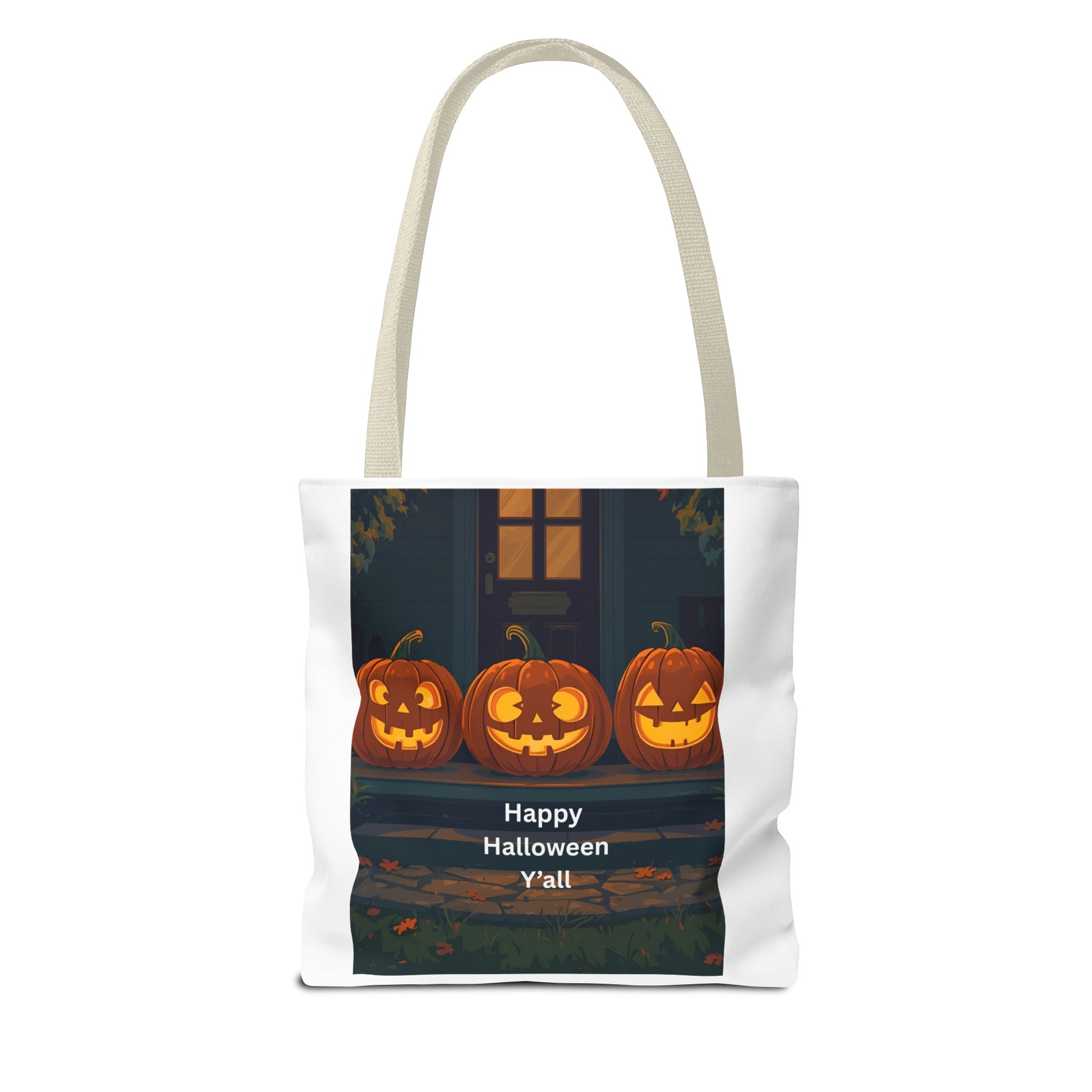 Spooky Halloween Tote Bag, Trick-or-Treat Bag, Pumpkin Bag, Fall Tote, Festive Grocery Bag, Halloween Decor