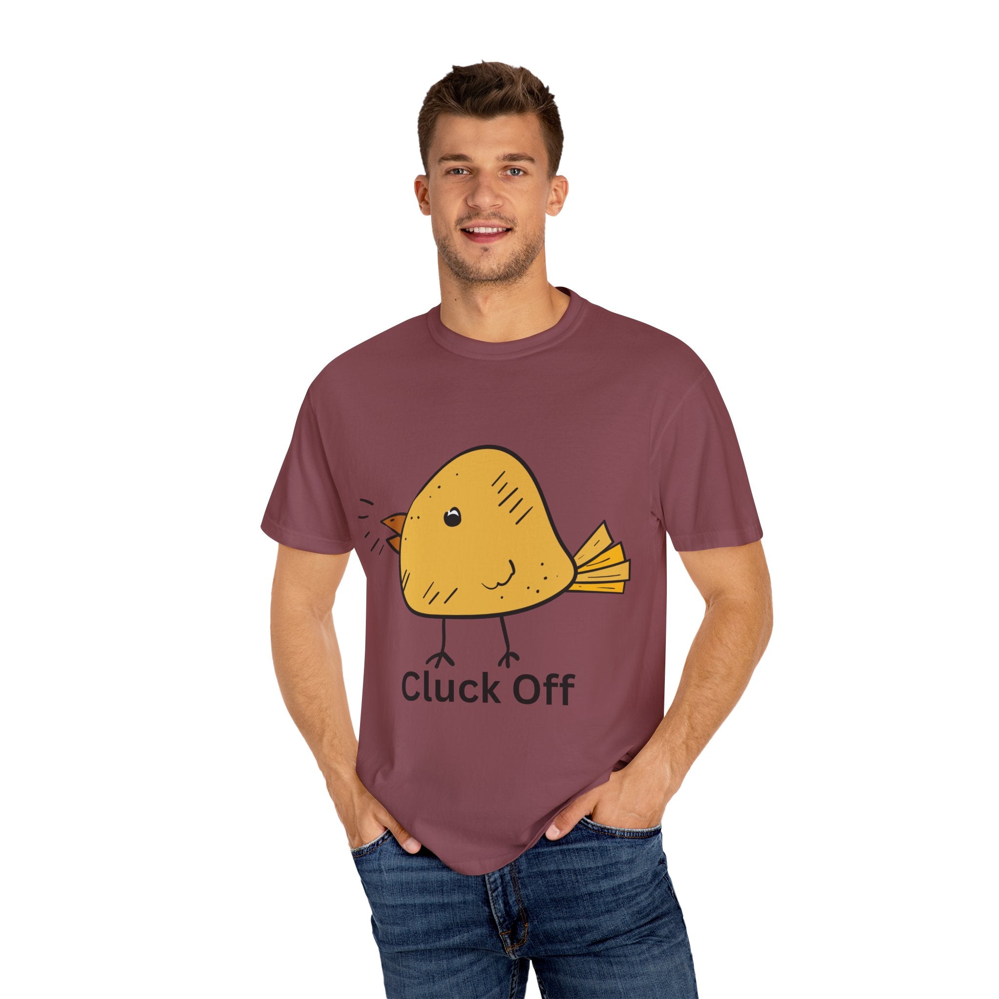 Cluck Off Funny Bird Graphic Tee, Unisex T-Shirt, Gift for Bird Lovers, Casual Wear, Quirky Humor Shirt, Unique Gift Idea