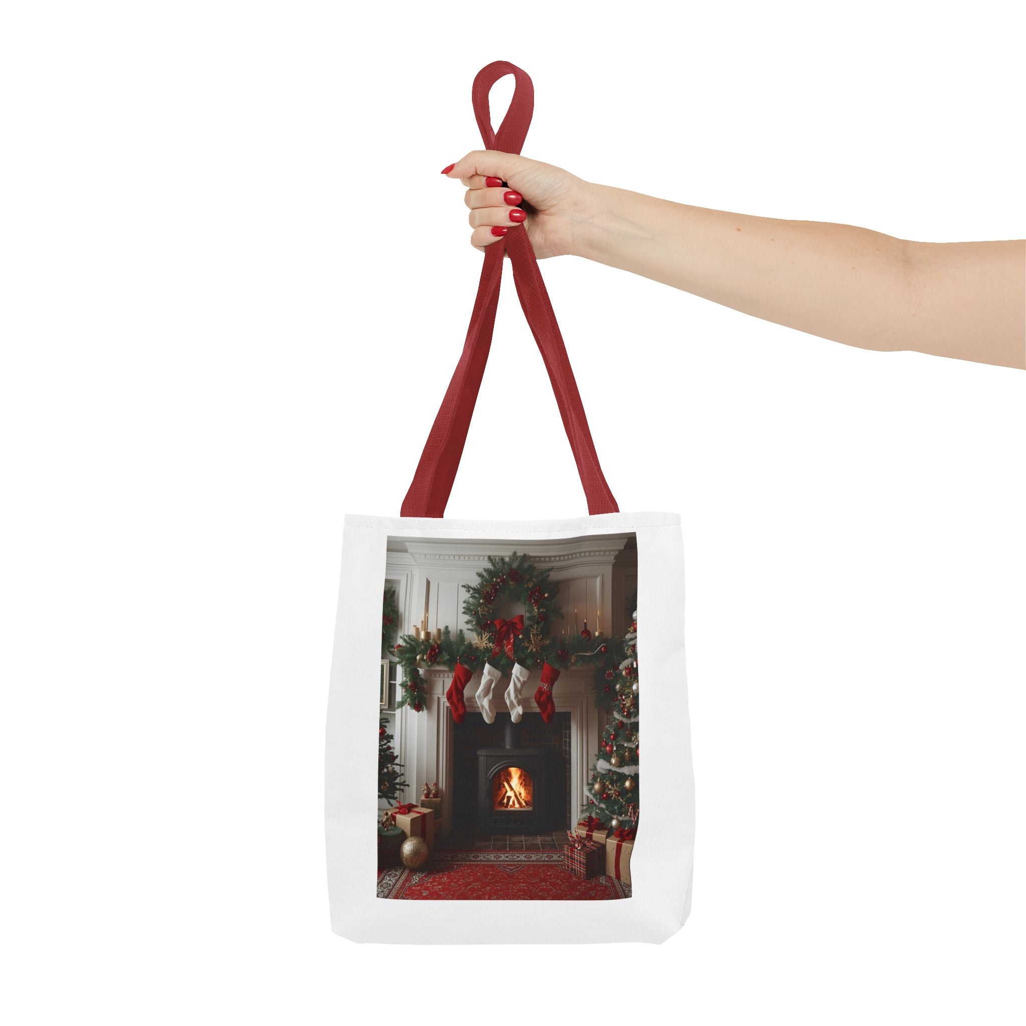 Cozy Christmas Tote Bag, Holiday Tote, Festive Bag, Gift Bag, Shopping Tote, Merry Christmas Decor, Seasonal Accessories