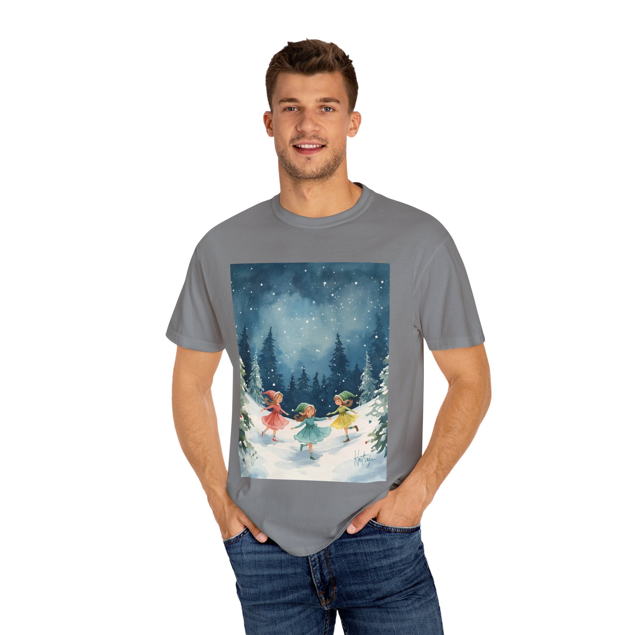 Winter Wonderland T-Shirt, Holiday Gift, Unisex Tee, Cozy Winter Apparel, Snowy Scene Shirt, Christmas Fashion