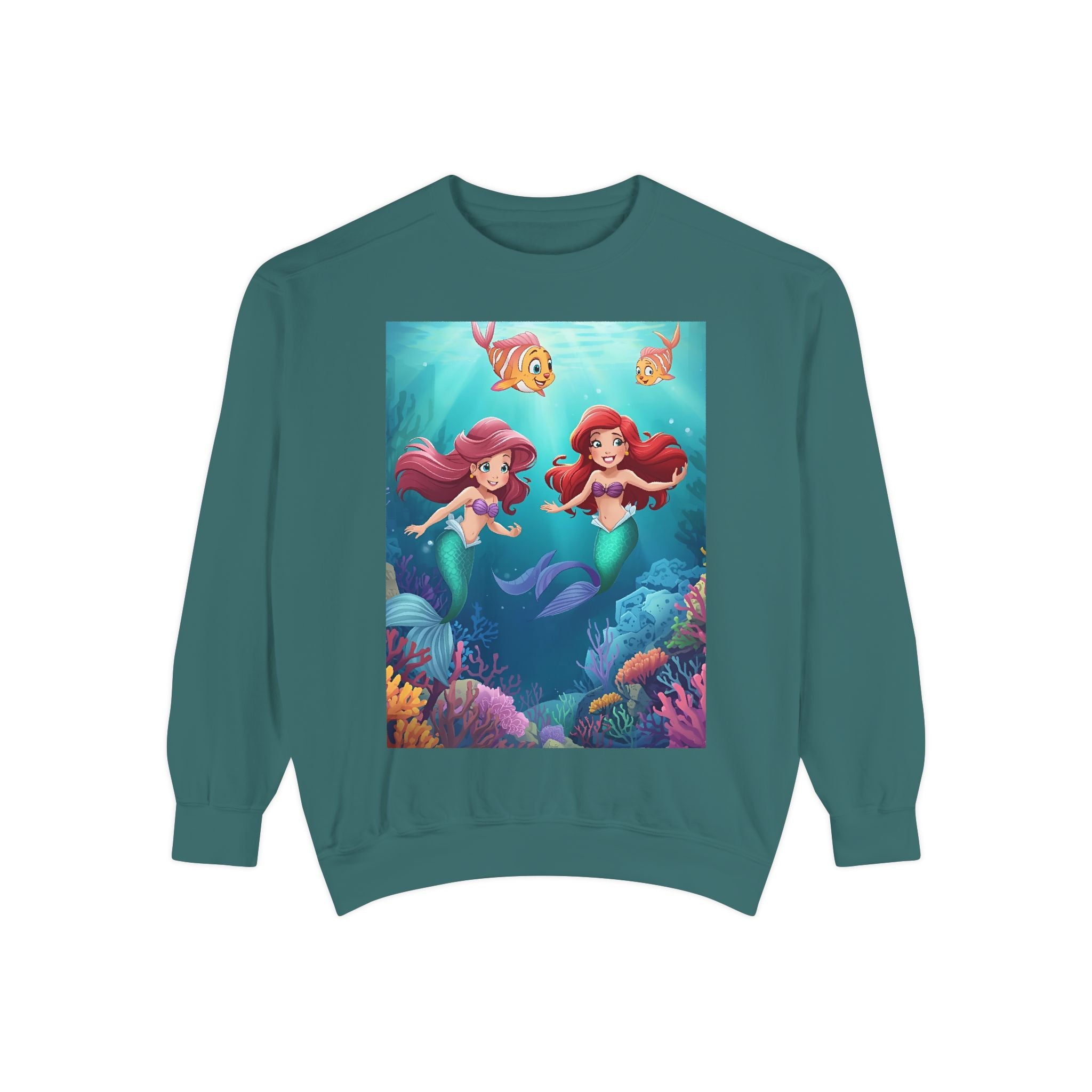 Mermaid Unisex Garment-Dyed Sweatshirt