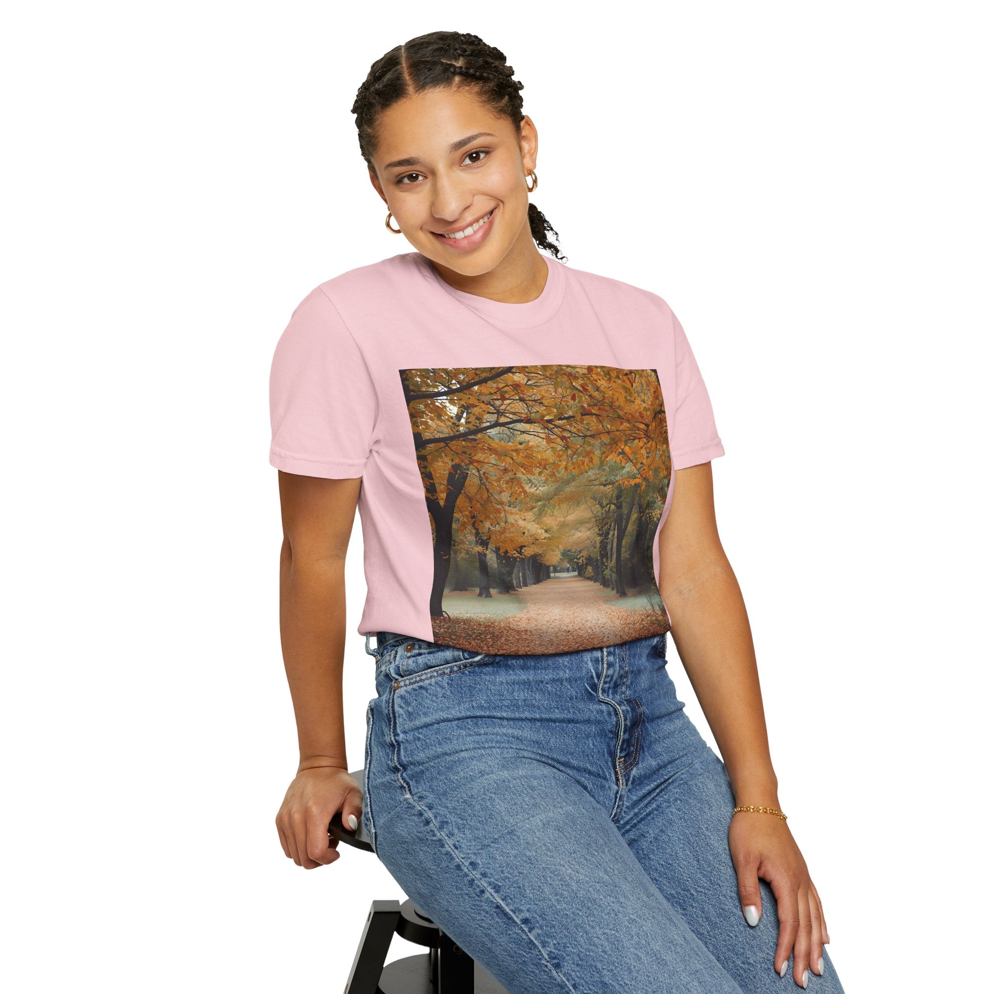 Autumn Pathways Unisex T-Shirt - Cozy Fall Vibes, Nature Lover's Tee, Seasonal Style, Perfect for Thanksgiving, Outdoors Events