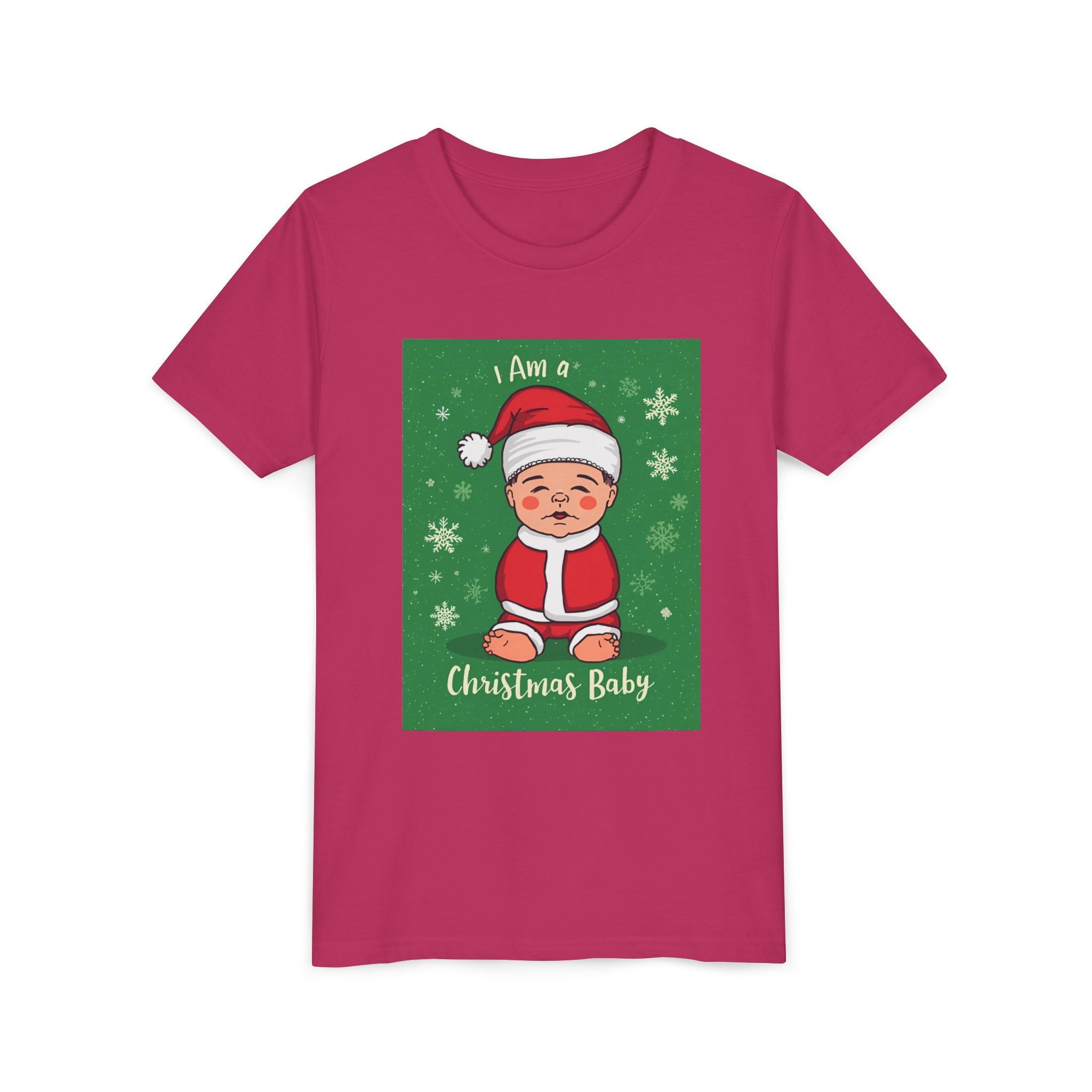 I Am A Christmas Baby Youth Short Sleeve Tee