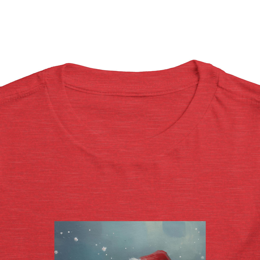 Cute Christmas Bear Toddler Short Sleeve Tee