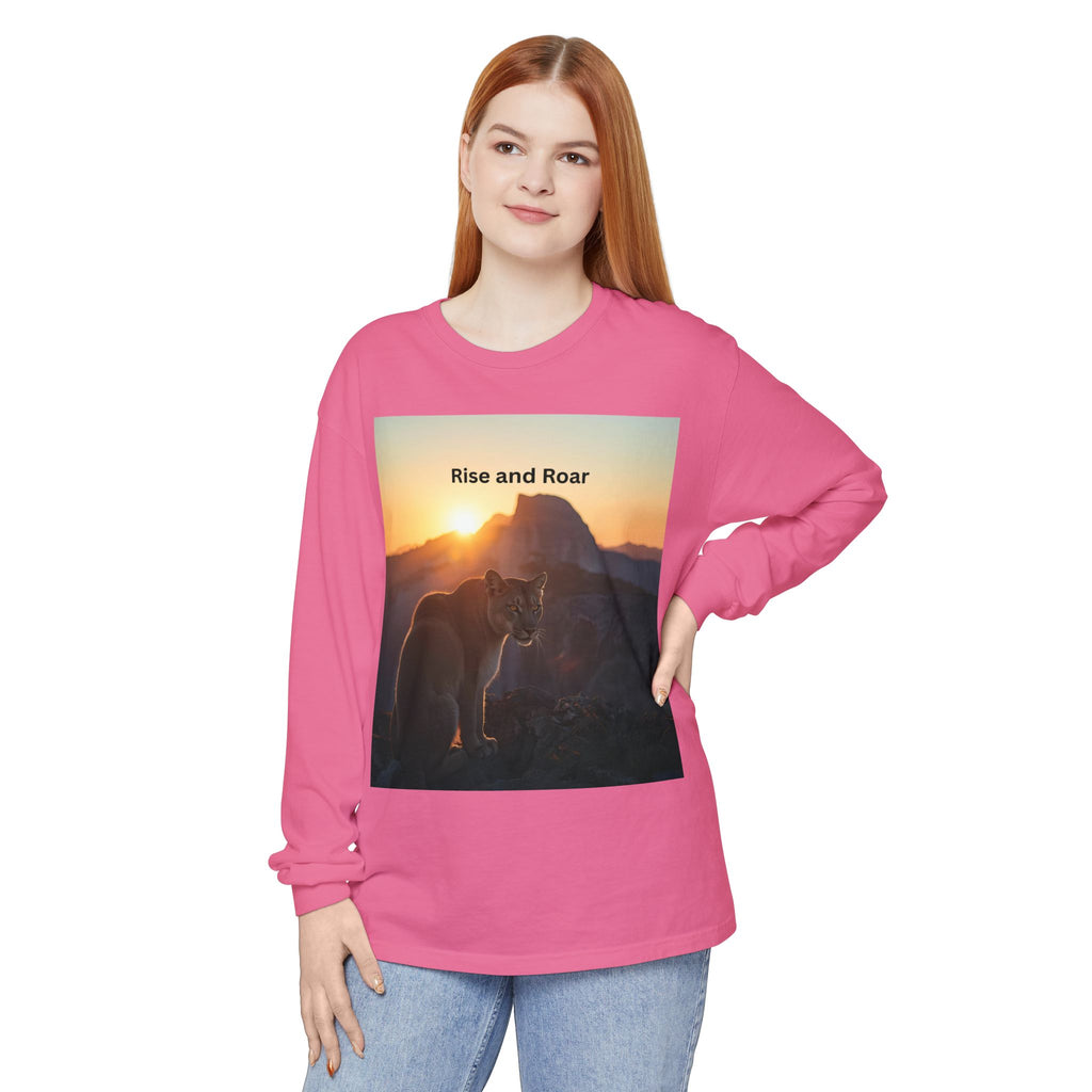 Rise And Roar Unisex Garment-dyed Long Sleeve T-Shirt