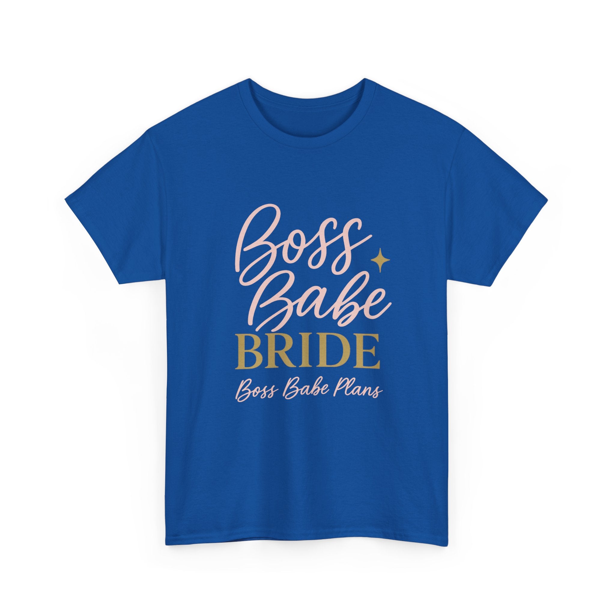 Boss Babe Plans Bride Tee - Unisex Heavy Cotton T-Shirt for Future Brides