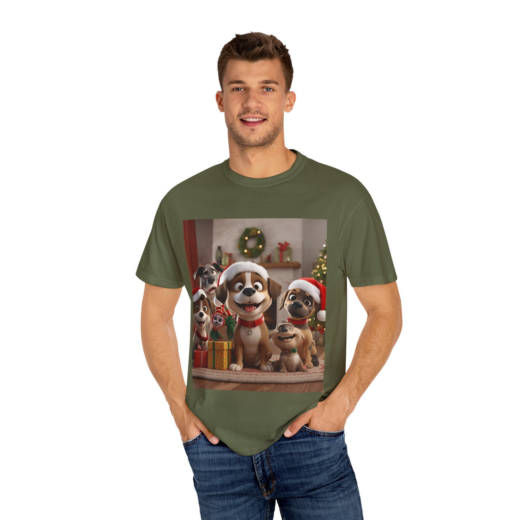 Cute Christmas Festive Dog Holiday T-Shirt | Pet Lover Gift, Christmas Shirt, Unisex Casual Tee, Cute Animal Apparel, Holiday Spirit Outfit