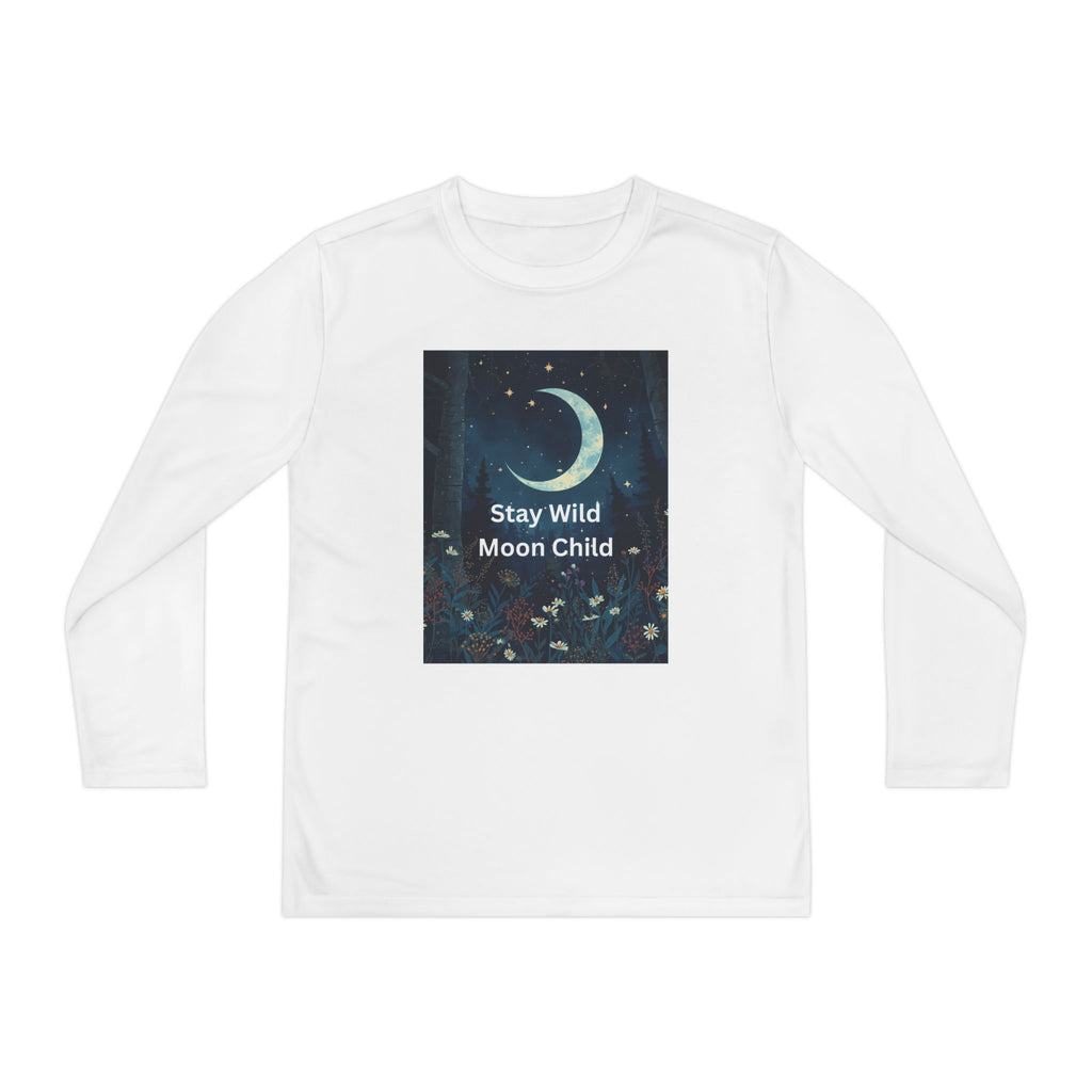 Stay Wild Moon Child Youth Long Sleeve Competitor Tee