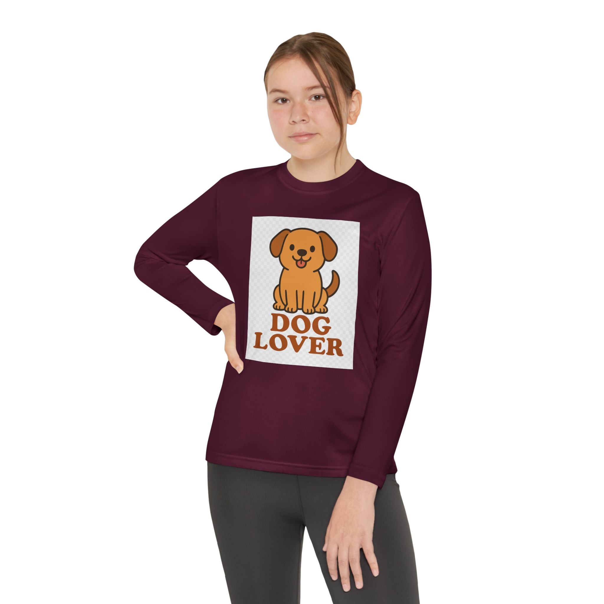 Dog Lover Youth Long Sleeve Competitor Tee