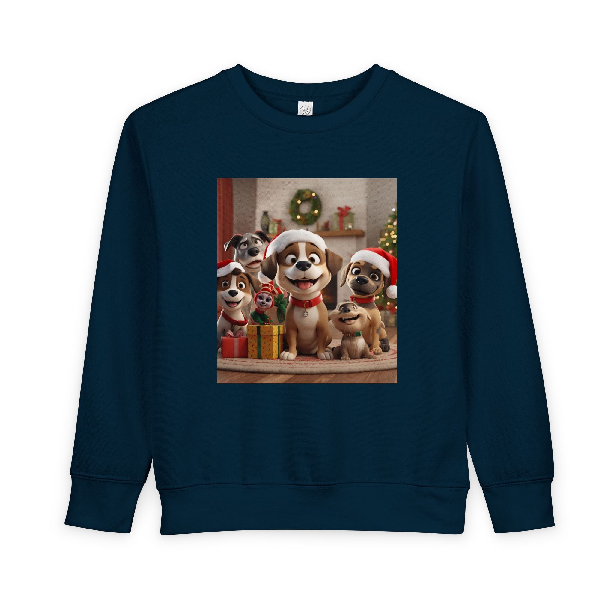 Cute Puppy Christmas Toddler Sweatshirt, Holiday Gift, Kids Sweatshirt, Baby Christmas Outfit, Cute Dog Apparel, Toddler Winter Wear