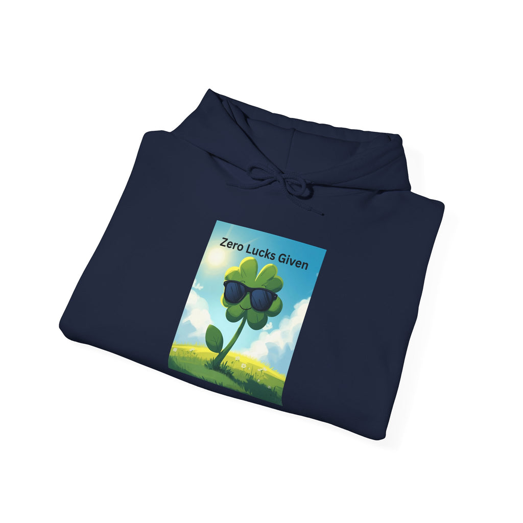 Chill Vibes Hooded Sweatshirt - Plant Power, Casual Wear, Nature Lover Gift, Relaxing Style, Zero Luck Given